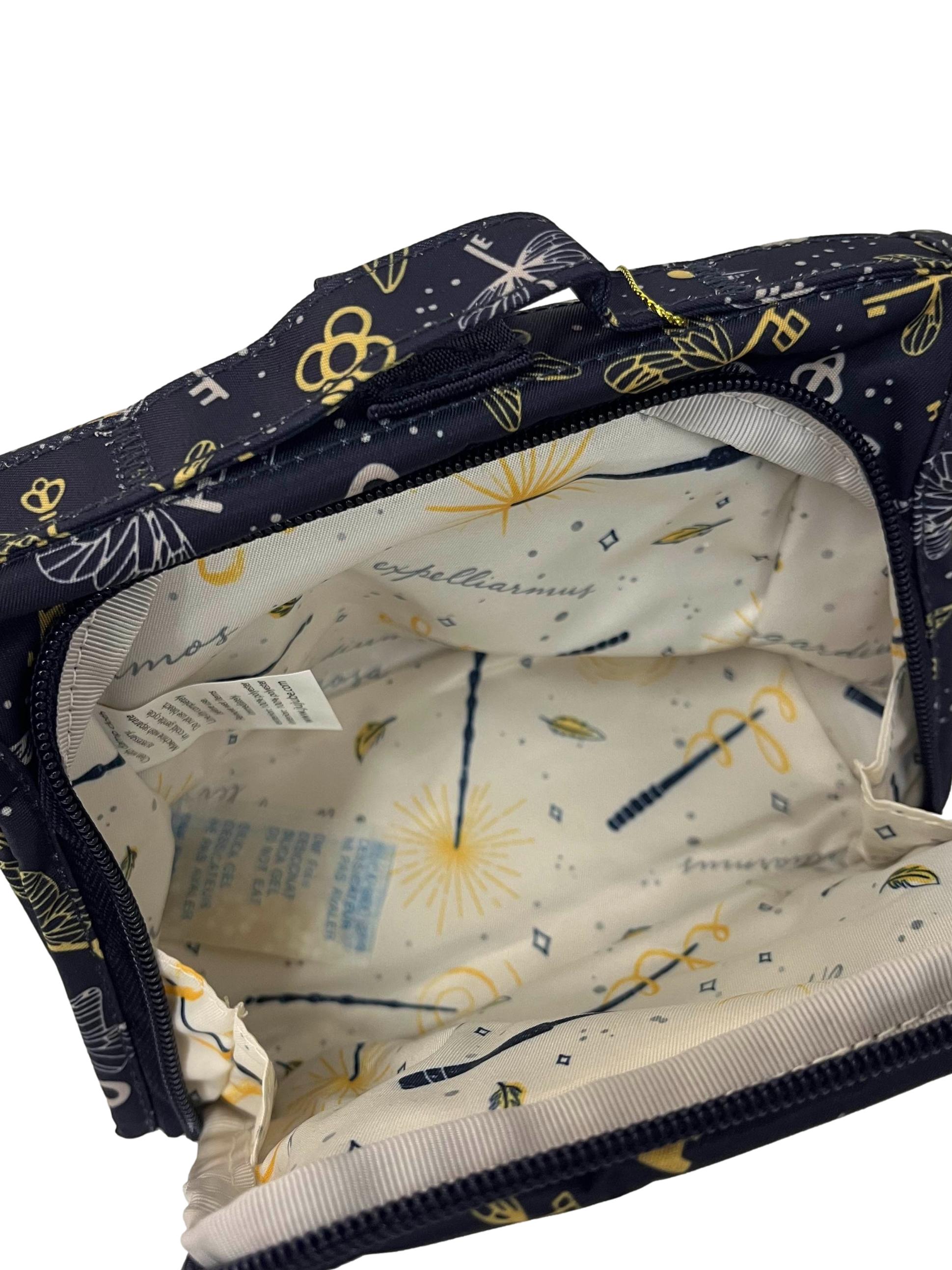 Blue Printed Mini Crossbody Bag