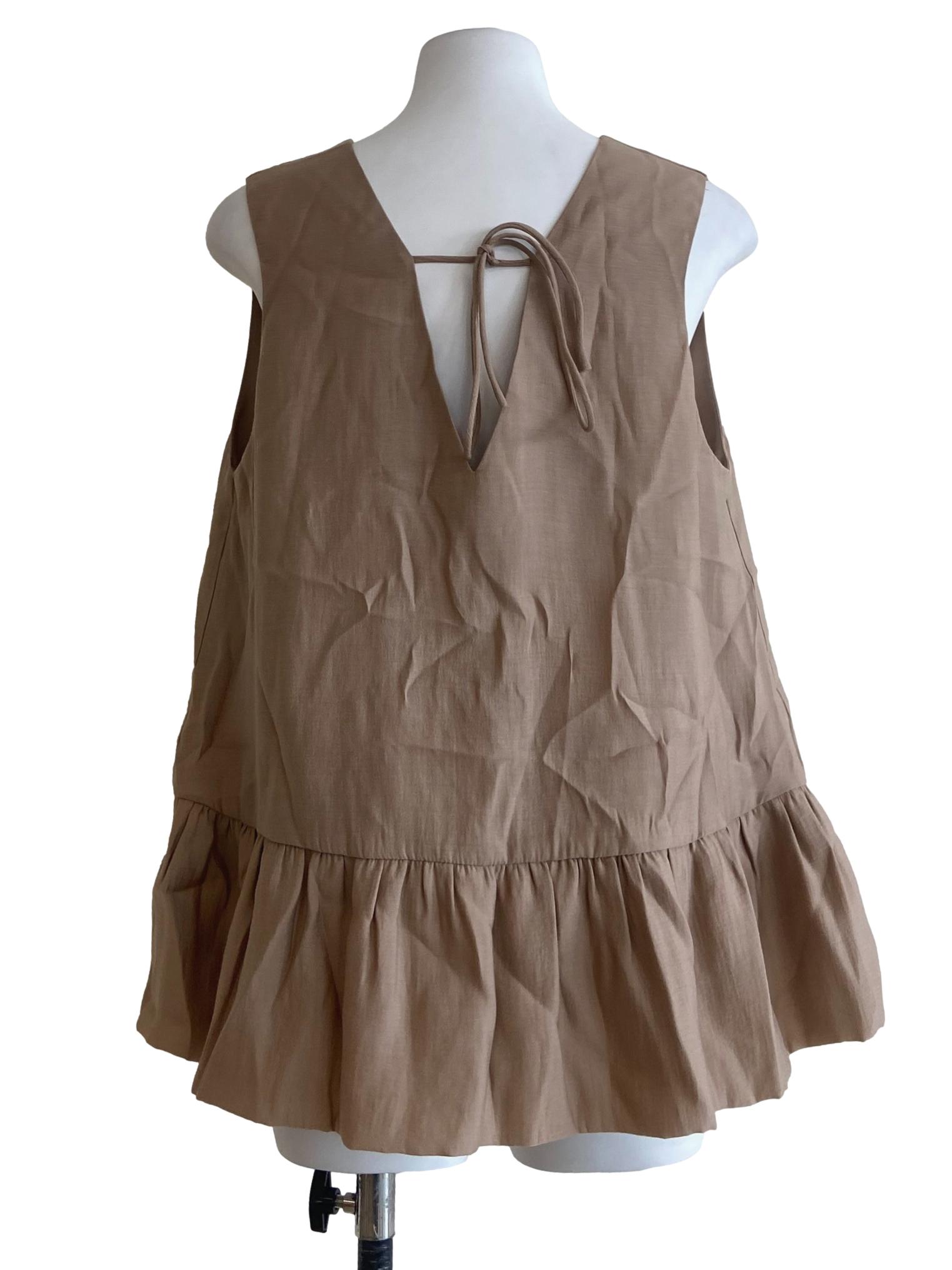 Textured Two-Way Peplum Top OSN