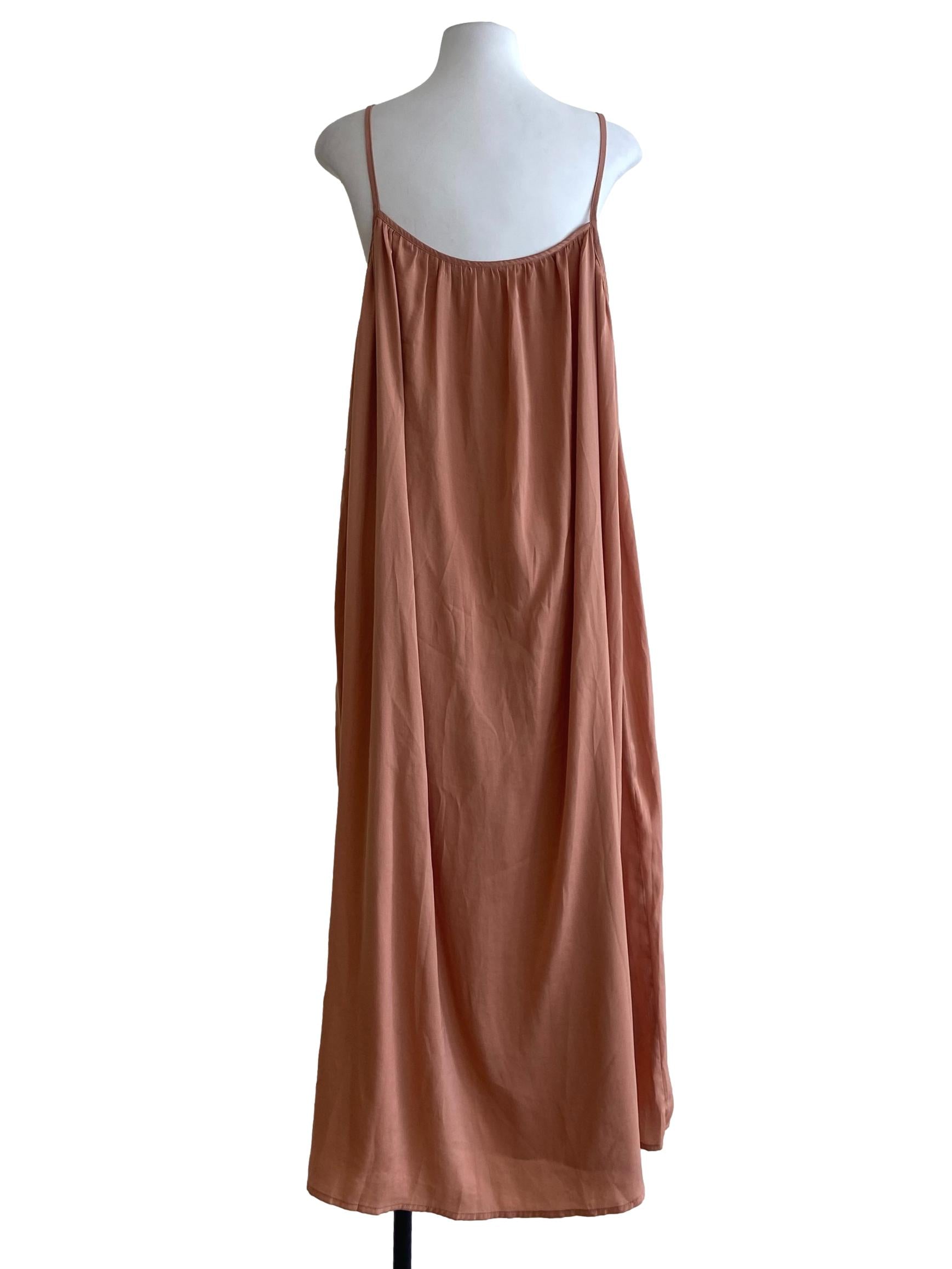 Peach Pink Sleeveless Slip Dress