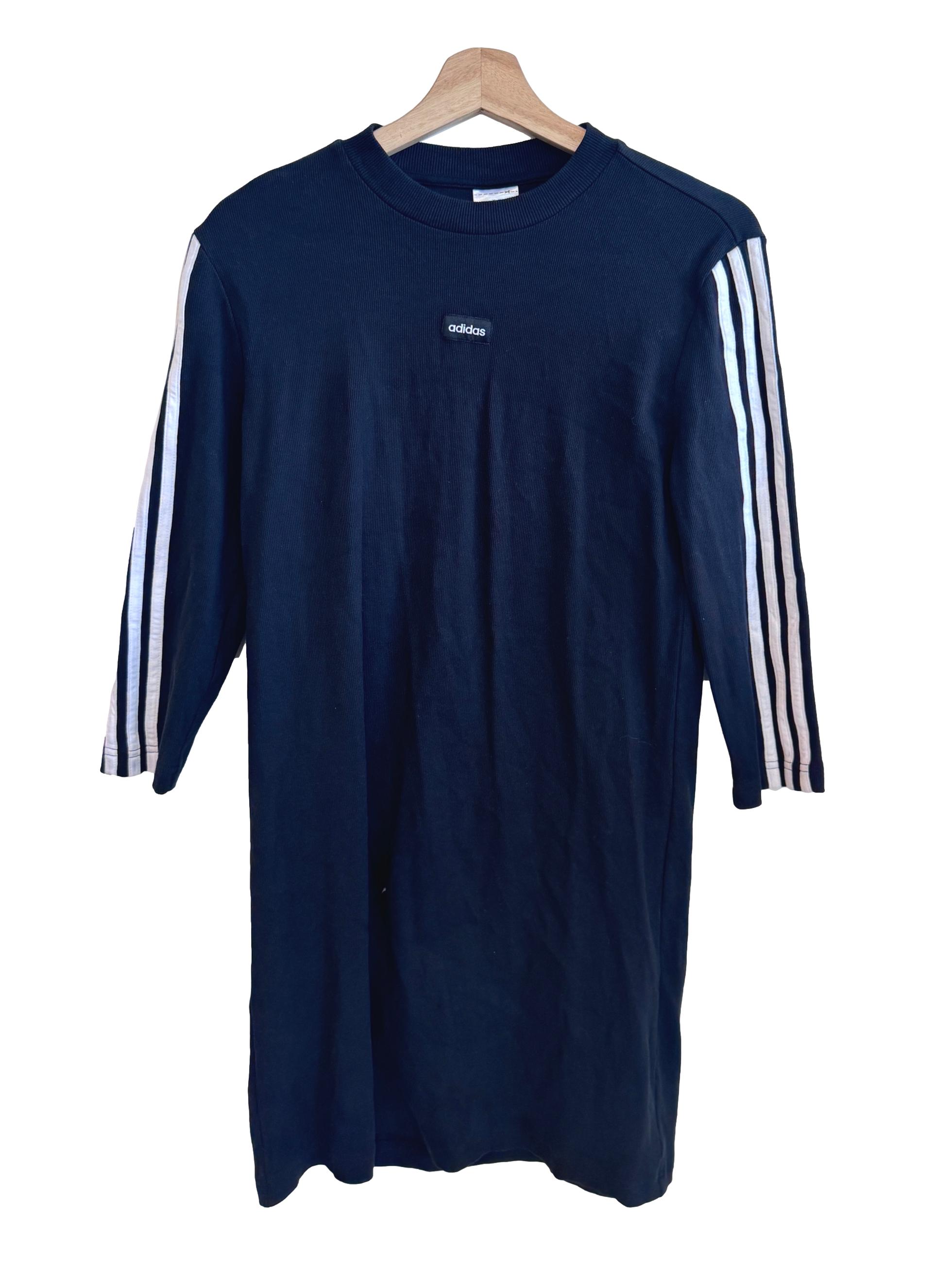 Black Textured Long Top