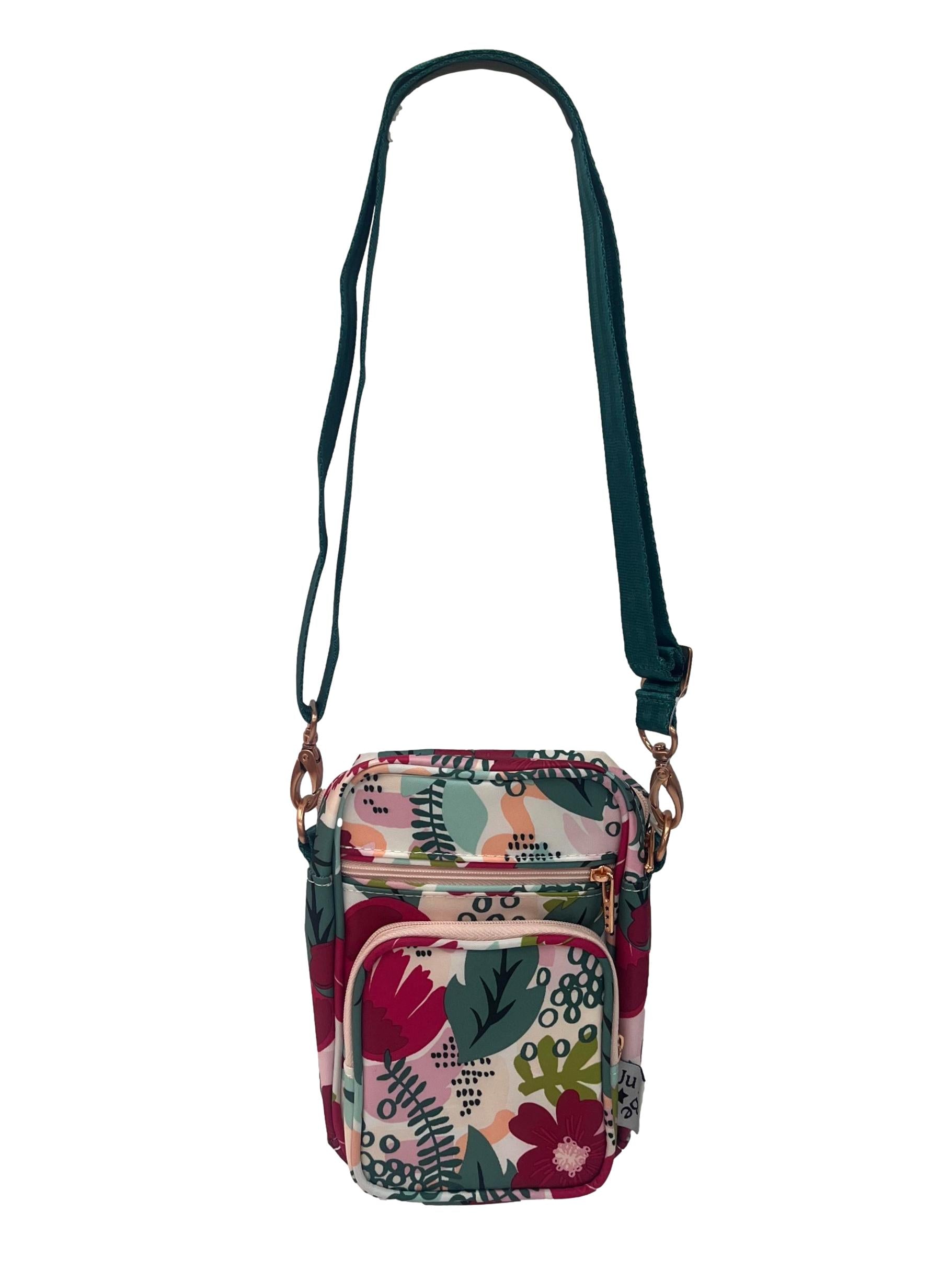 Multi-Colour Floral Mini Helix Crossbody Bag