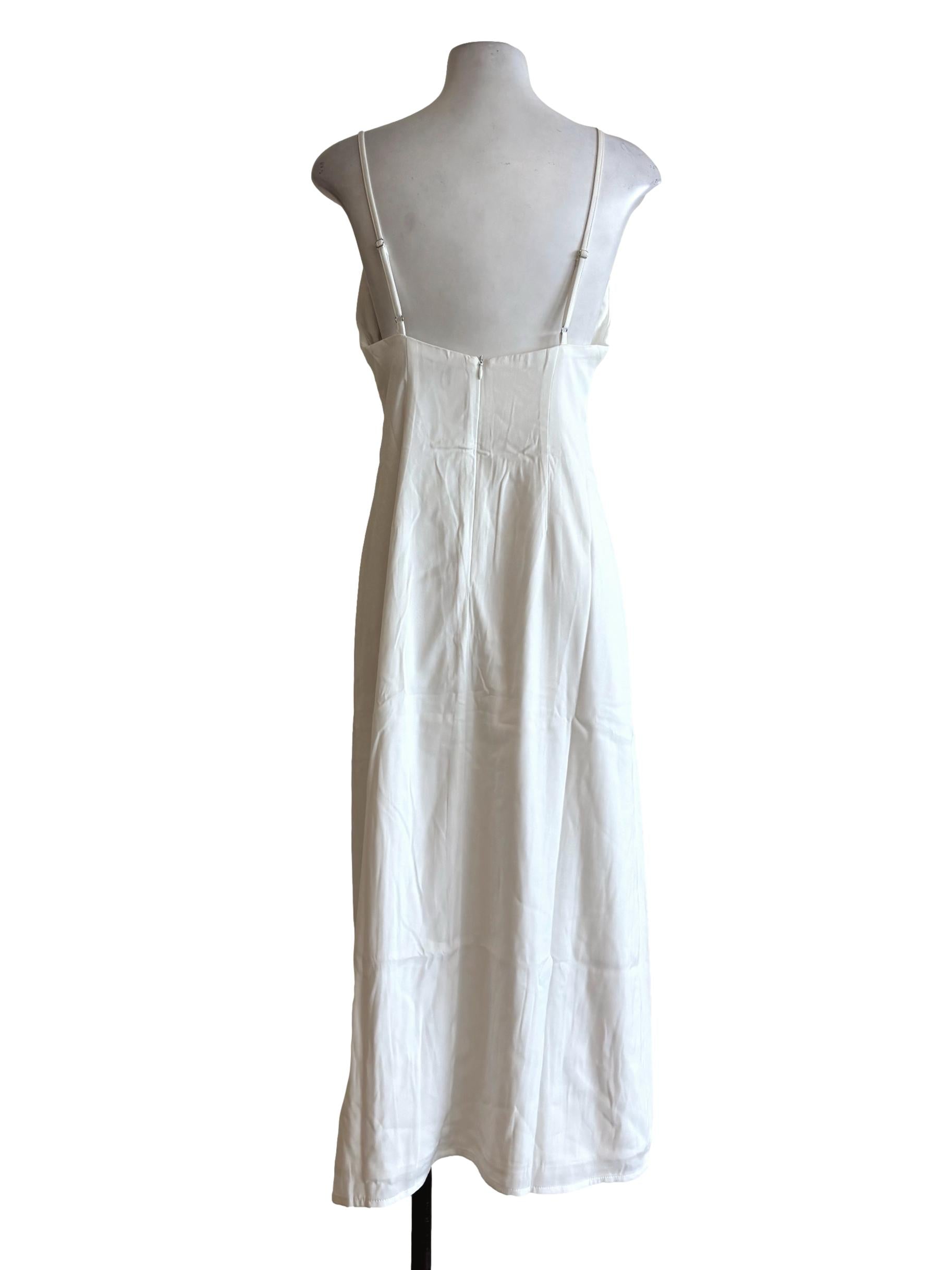 Powder White Slip Dress YHF