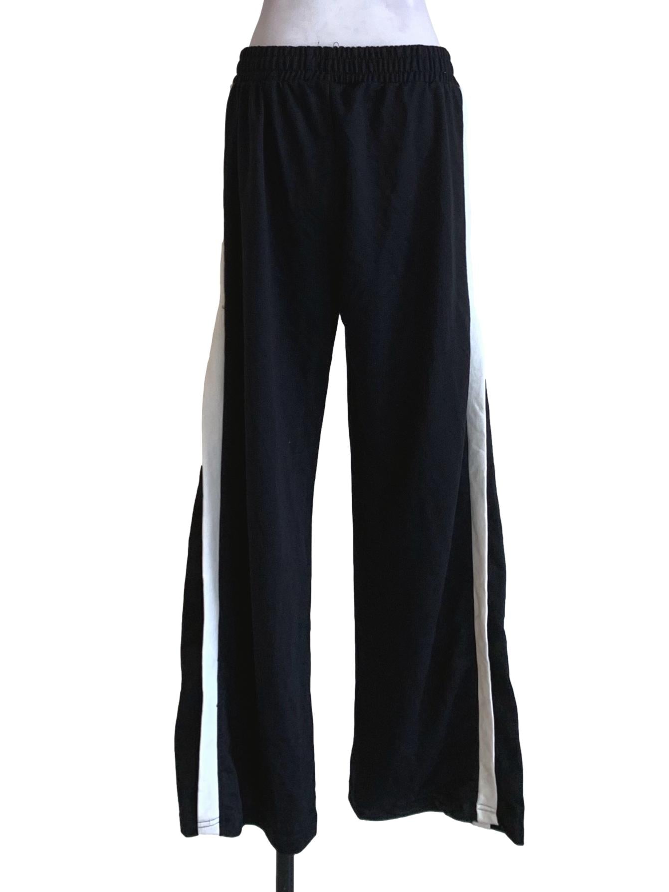 Black Stretchable Waistband Sweatpants