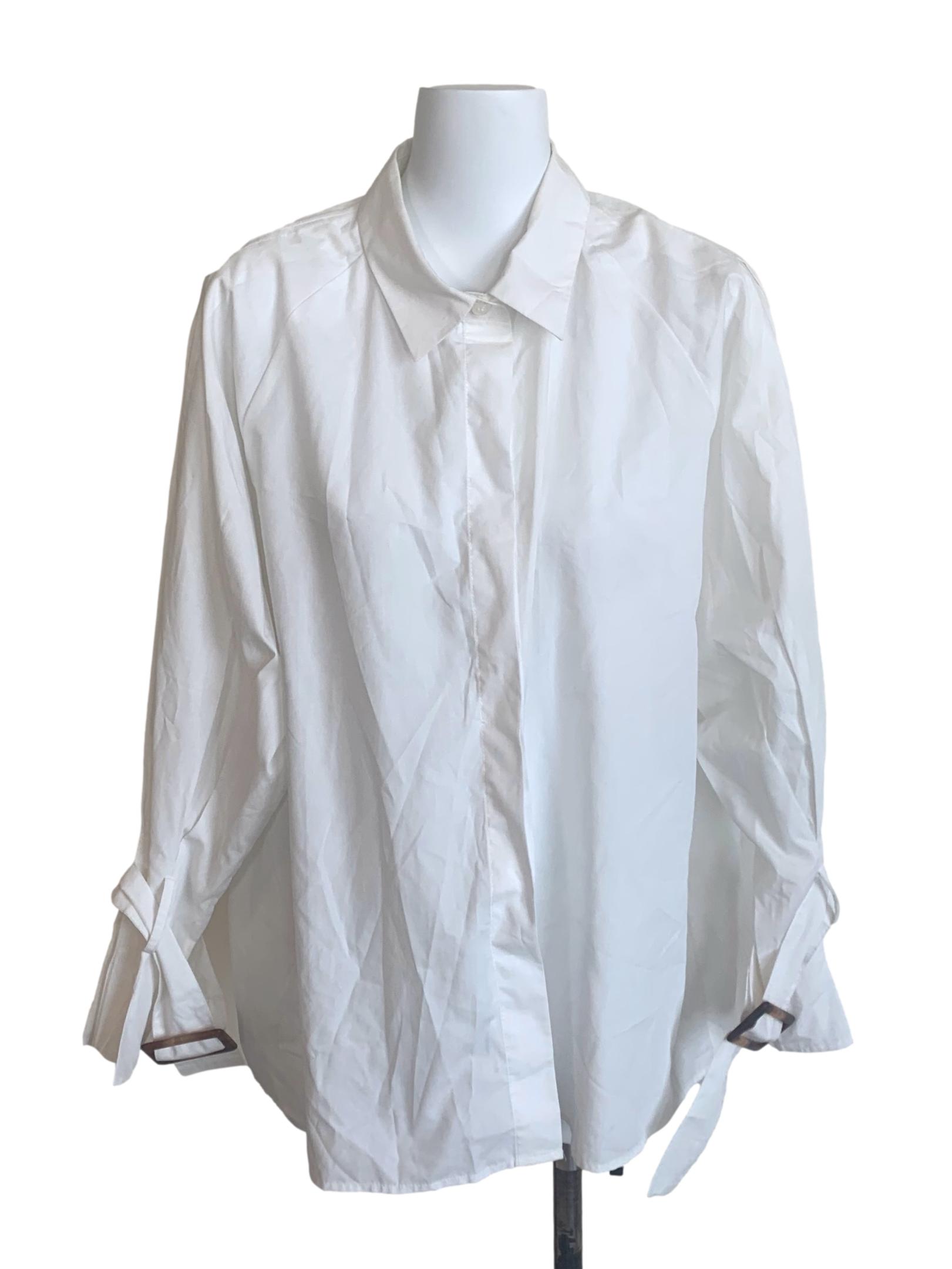 White Collared Loose Shirt