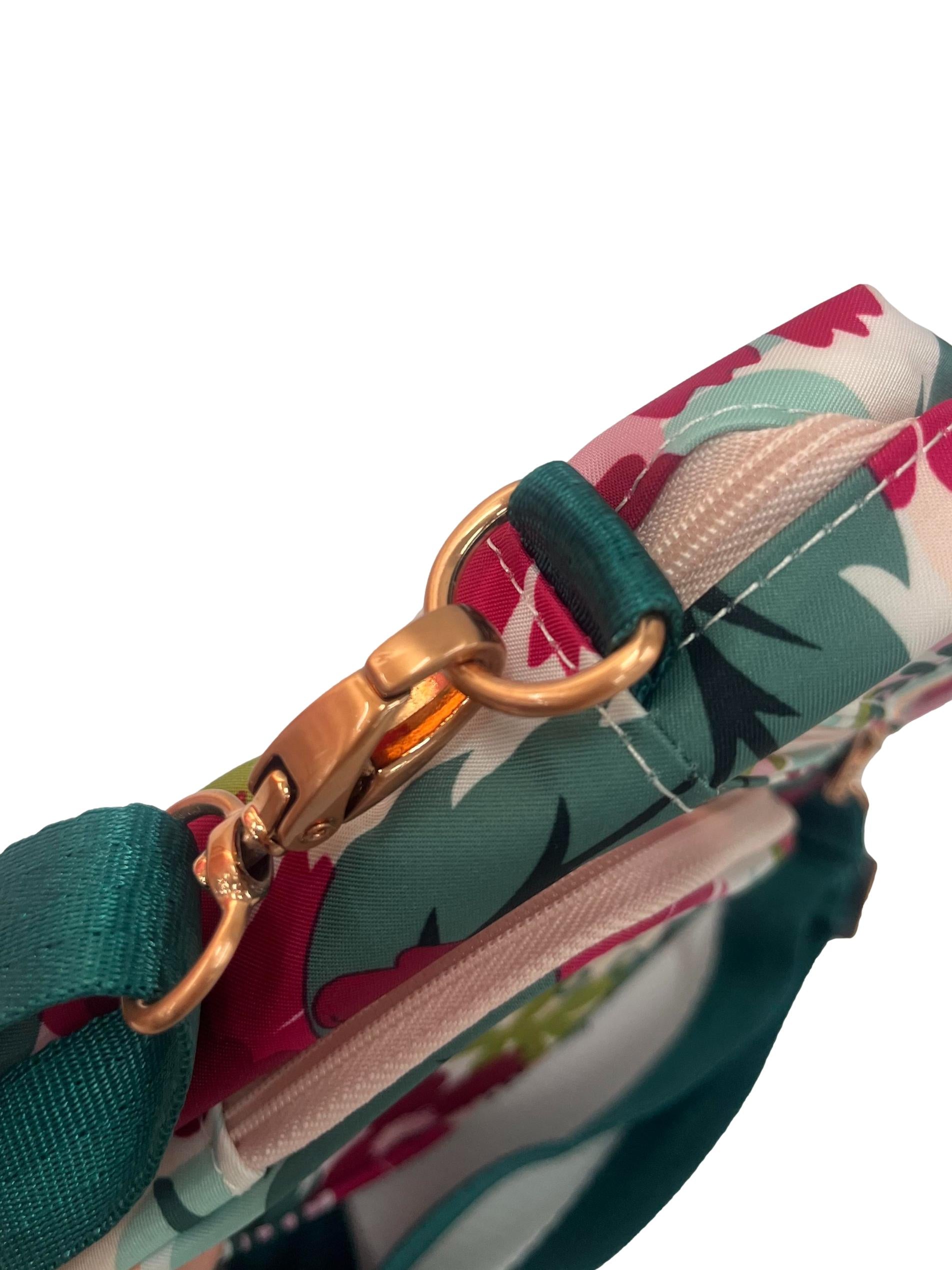 Multi-Colour Floral Mini Helix Crossbody Bag