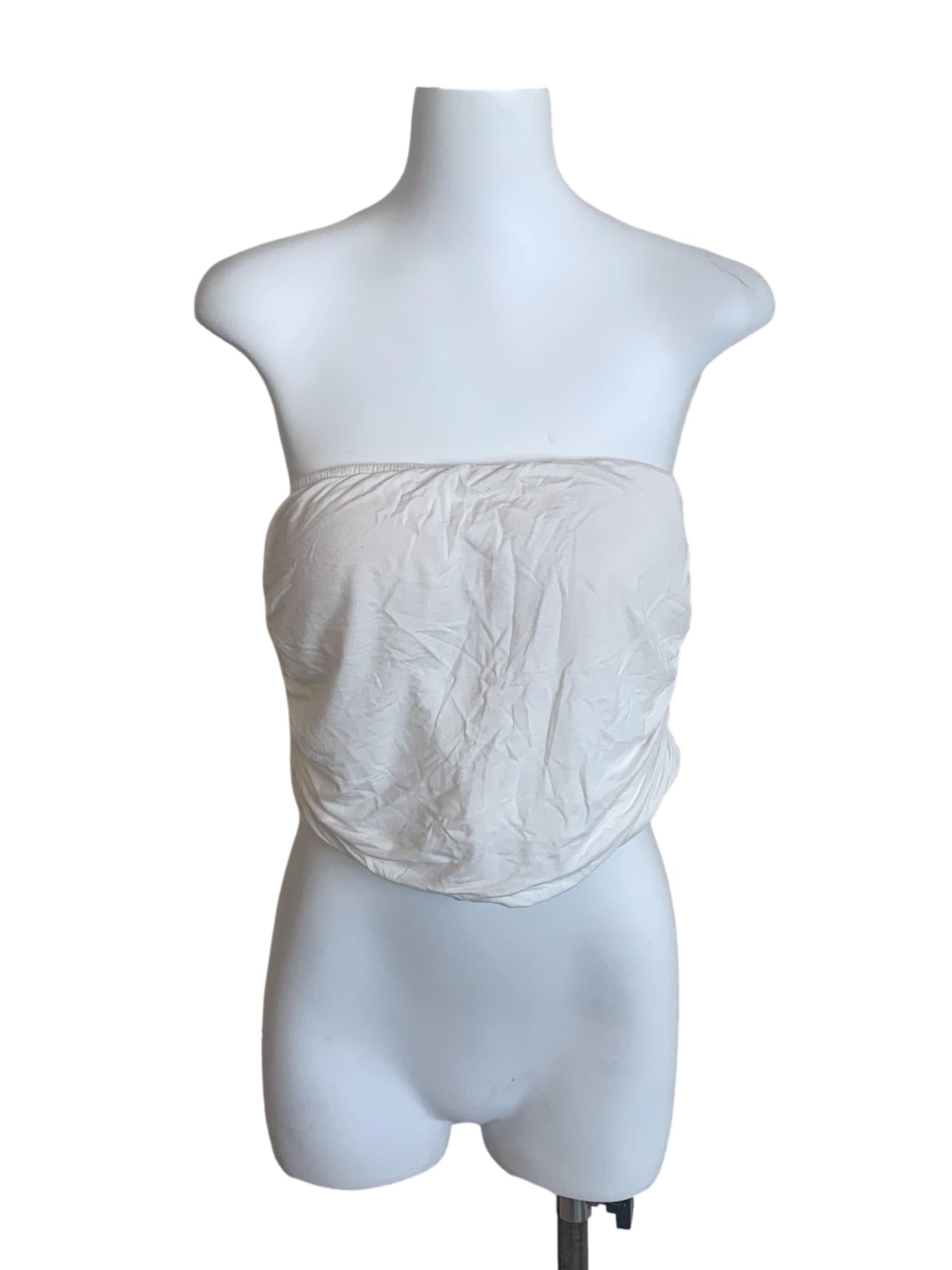 Off White Tube Top