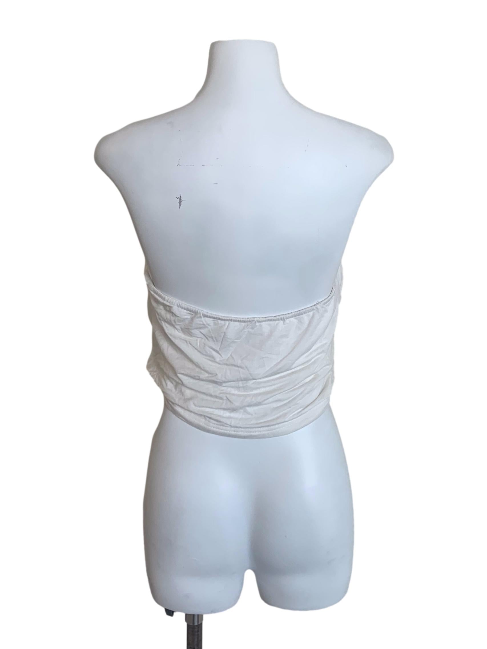 Off White Tube Top