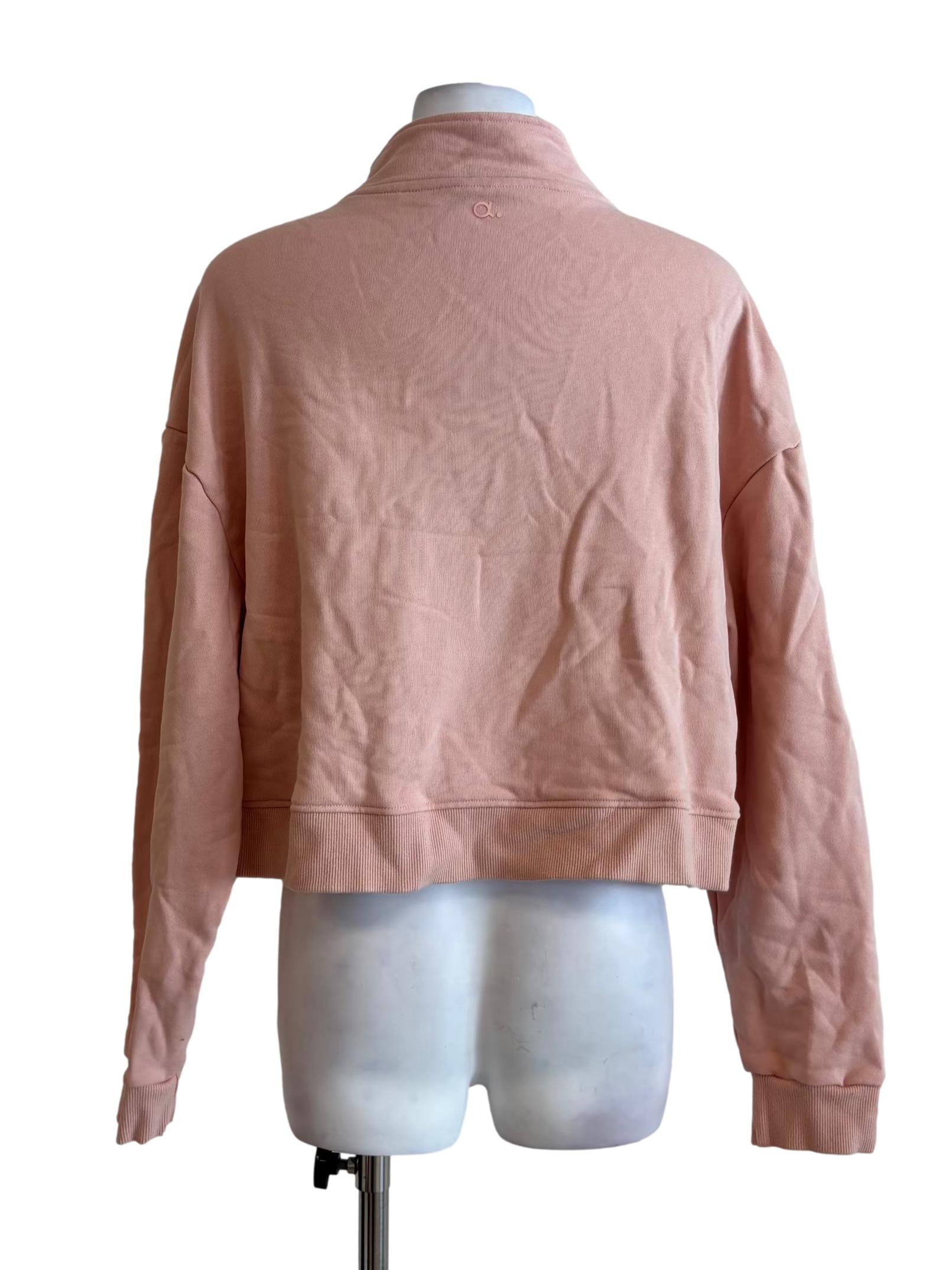 Peach Pink Zip Up Jacket