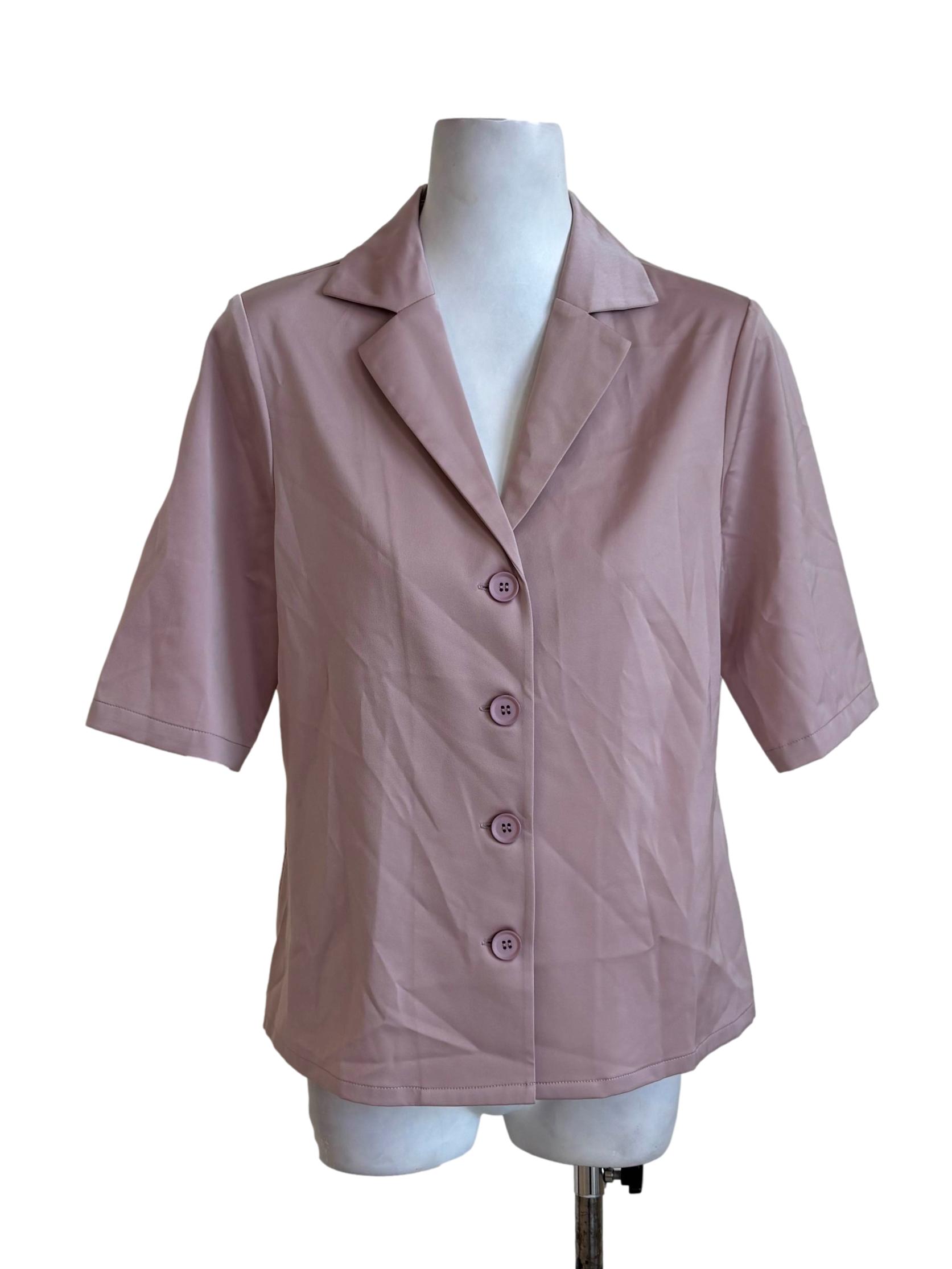 Heather Button Up Satin Top