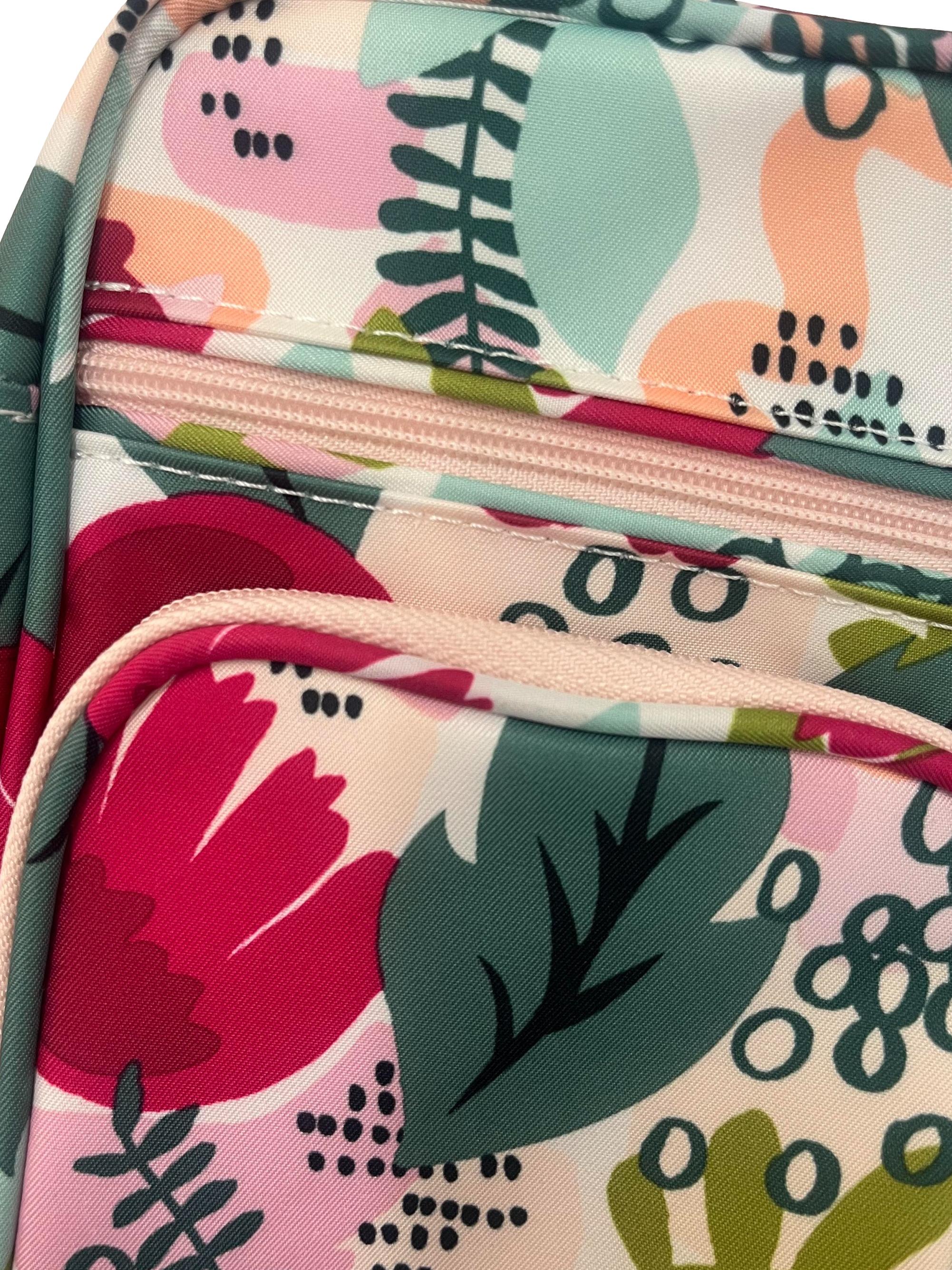 Multi-Colour Floral Mini Helix Crossbody Bag