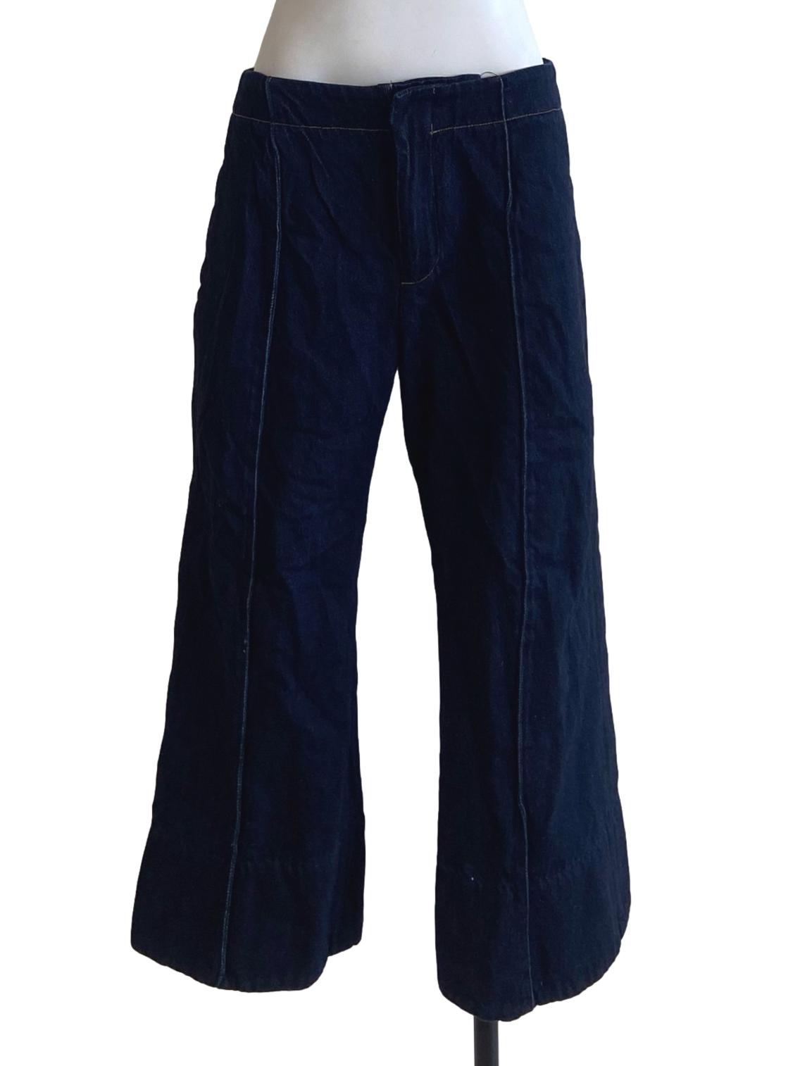 Denim Blue Highwaist Straight Jeans
