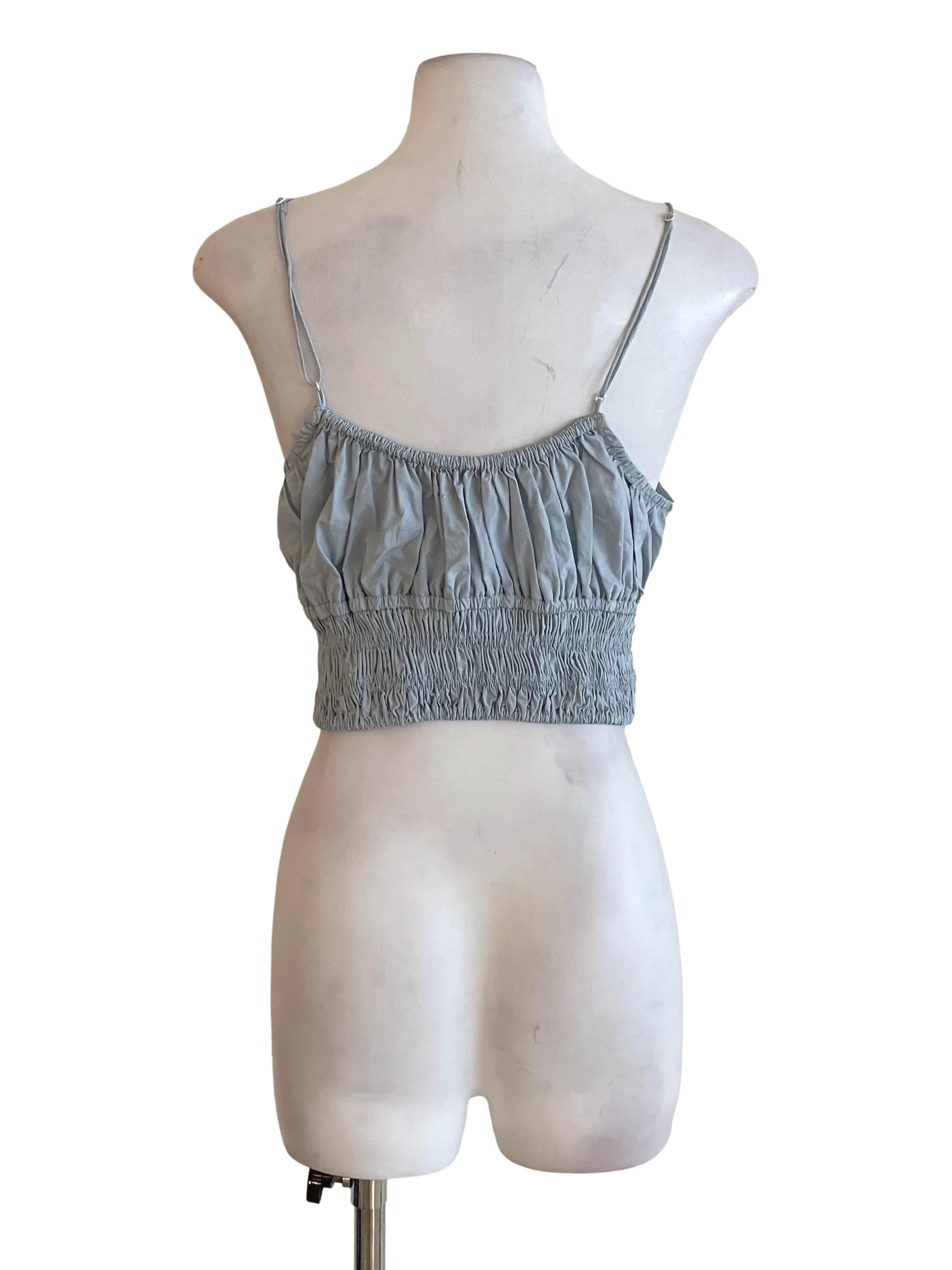 Light Stone Scrunch Mini Top