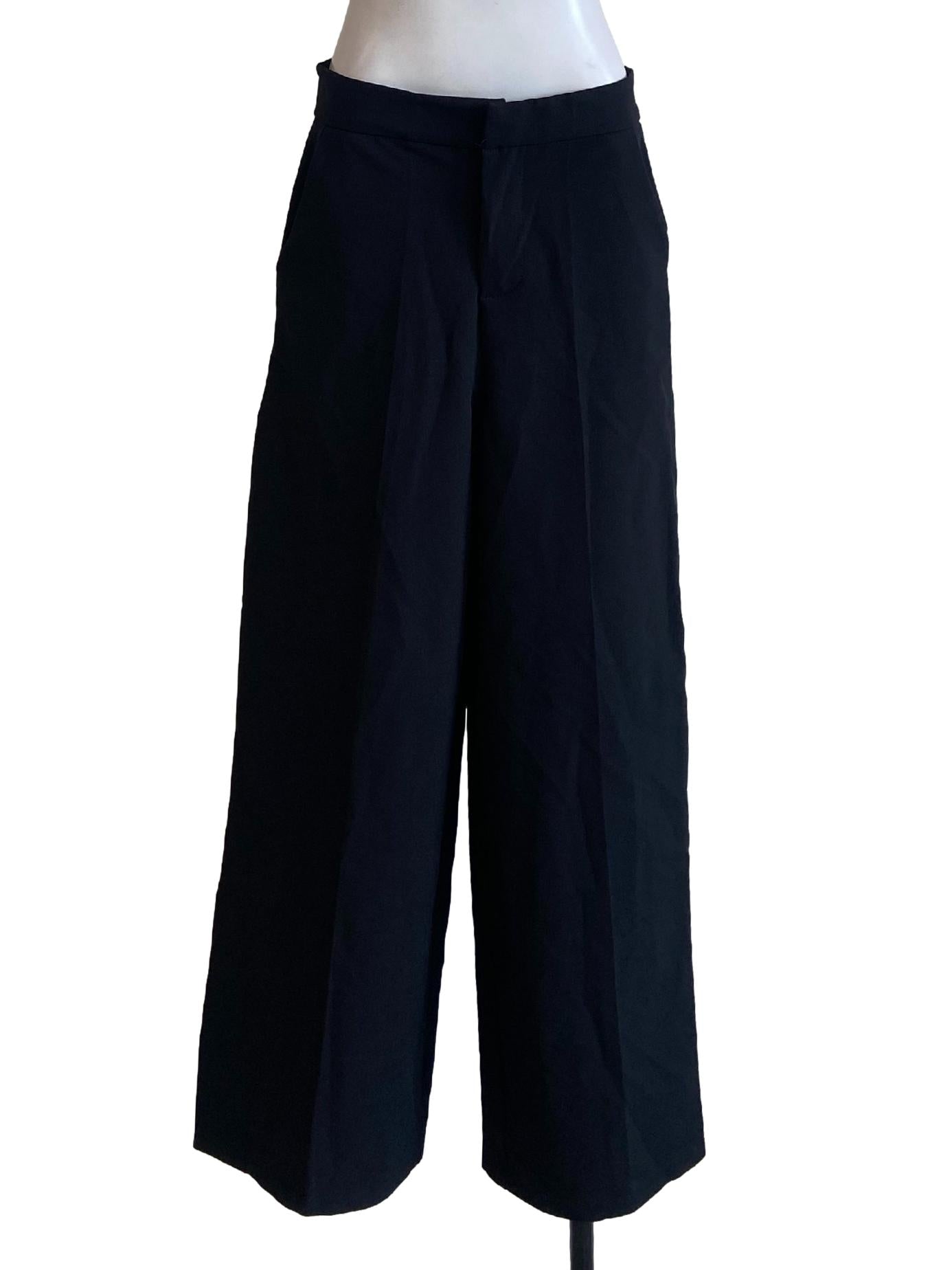 Black Twill Formal Pants