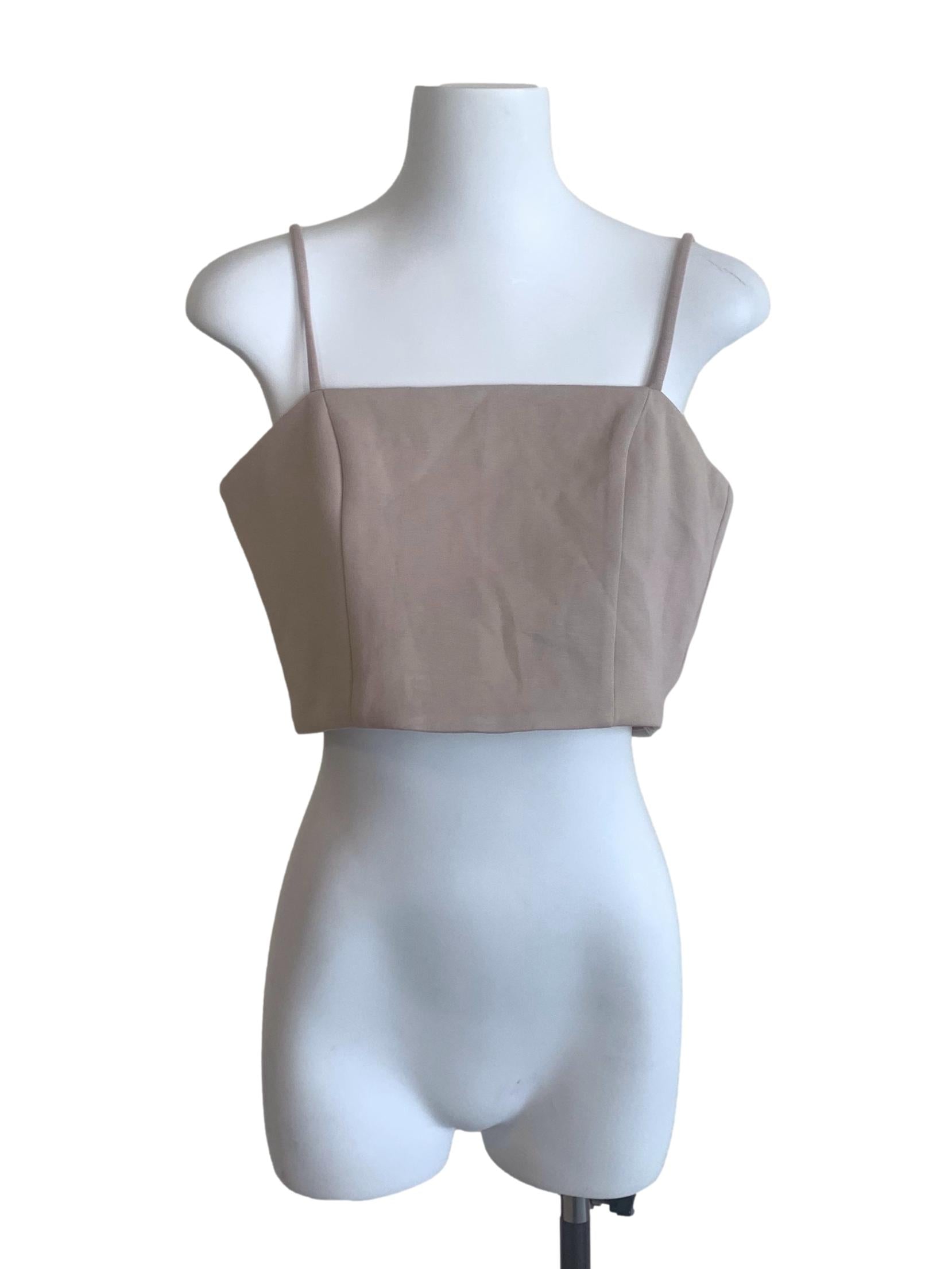 Latte Beige Spaghetti Strap Top