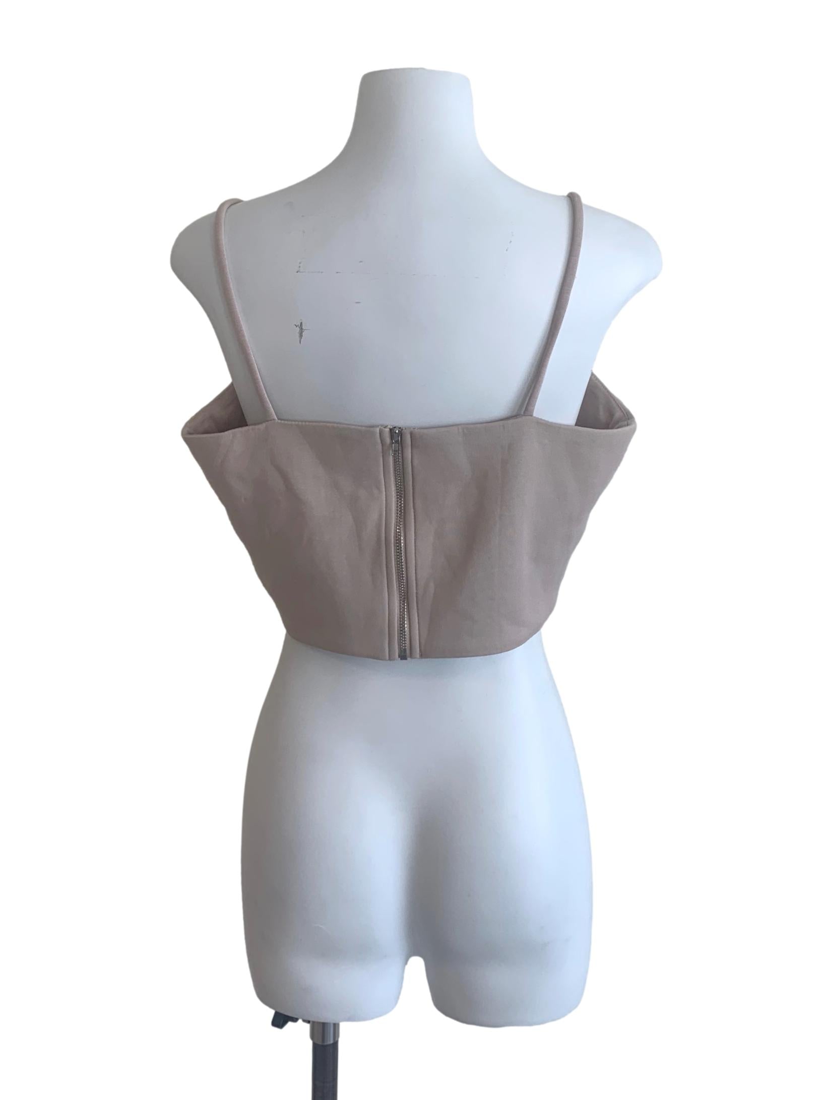 Latte Beige Spaghetti Strap Top