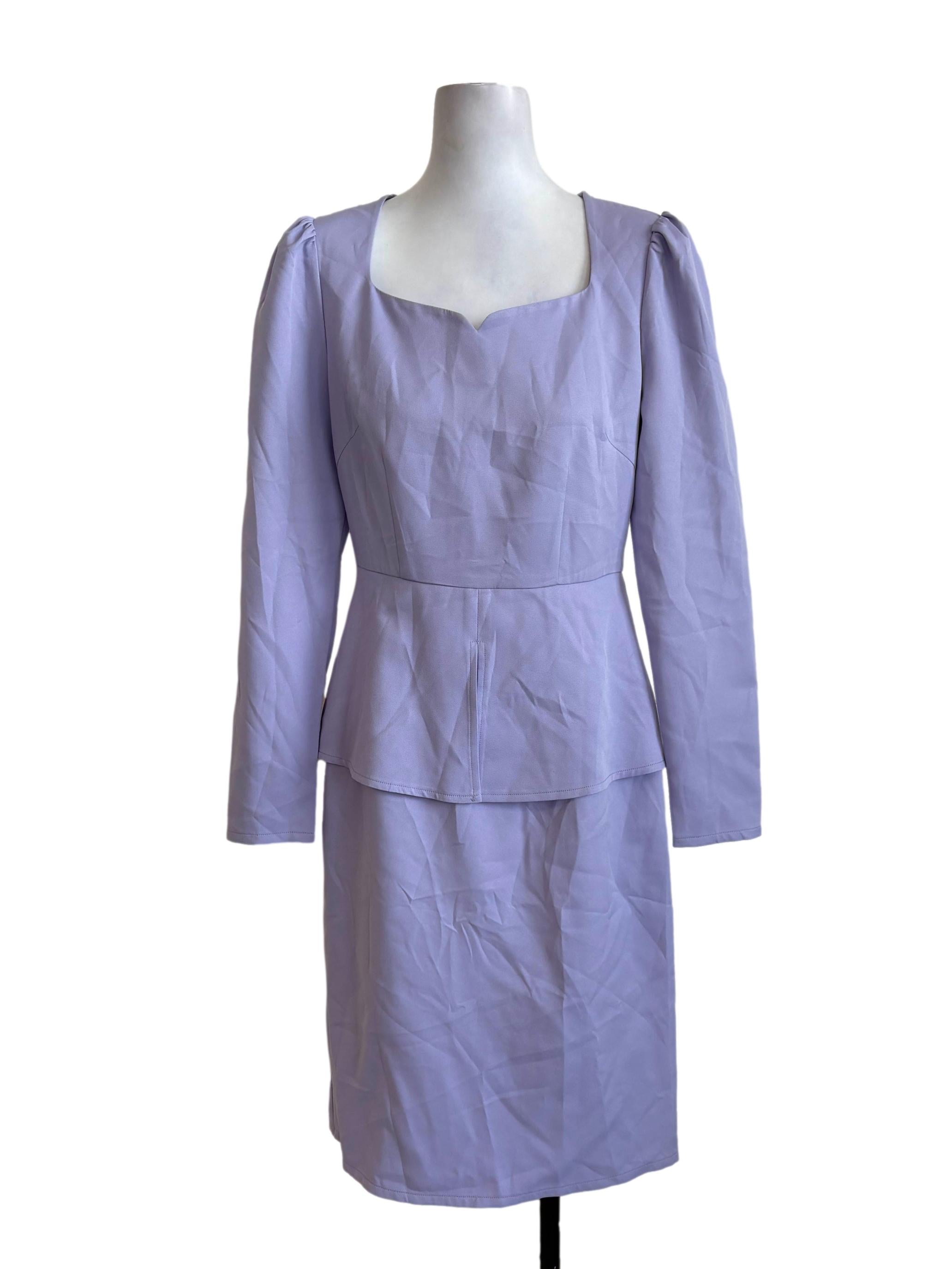 Periwinkle Peplum Dress