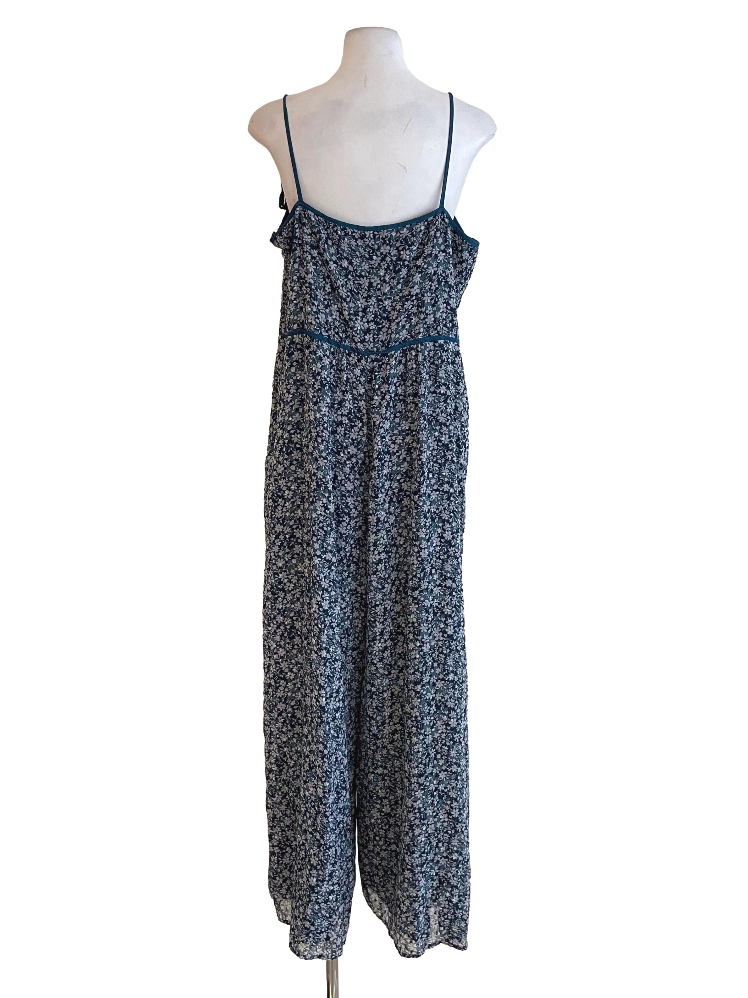 Aegean Floral V Neck Jumpsuit