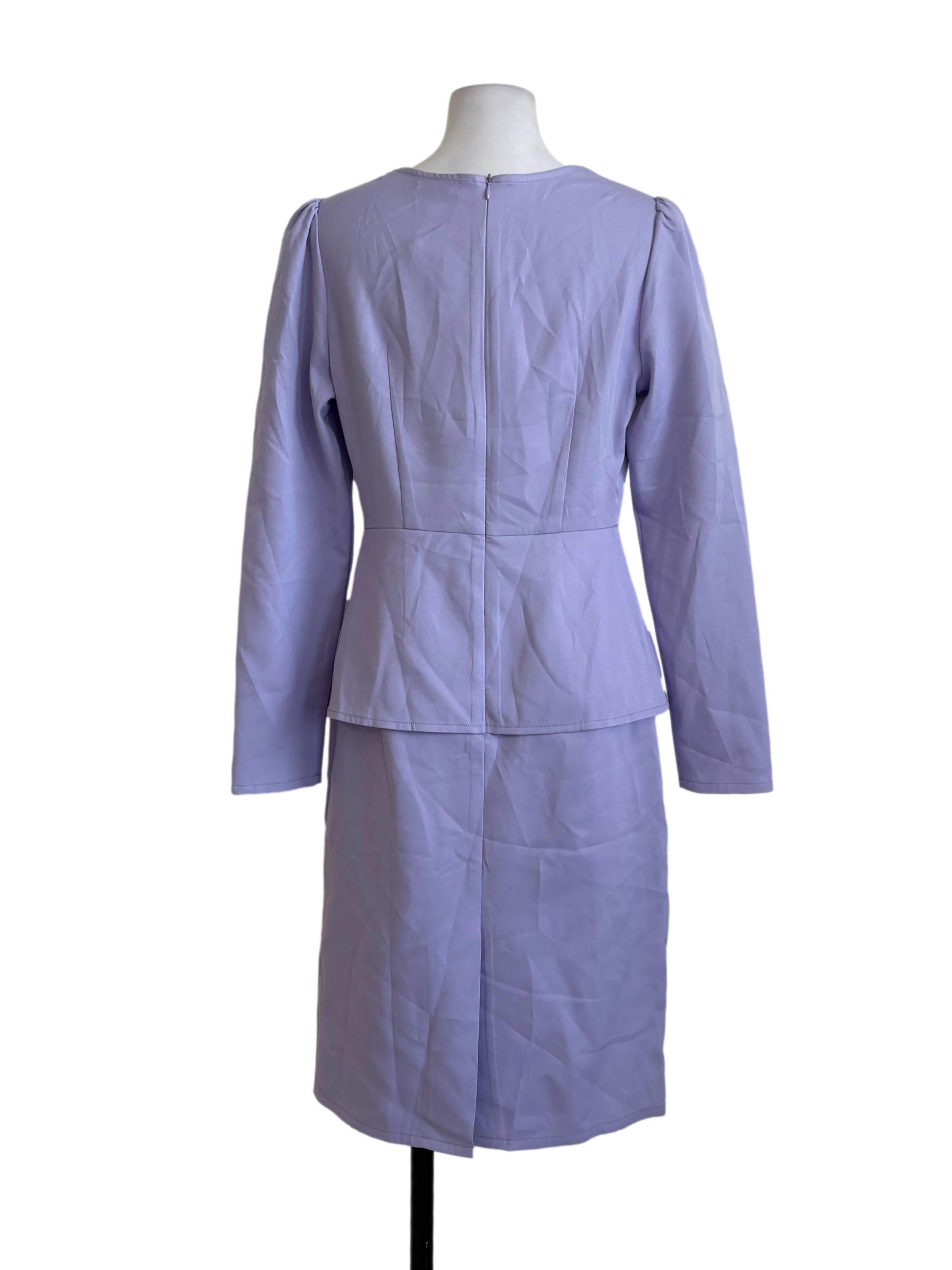 Periwinkle Peplum Dress