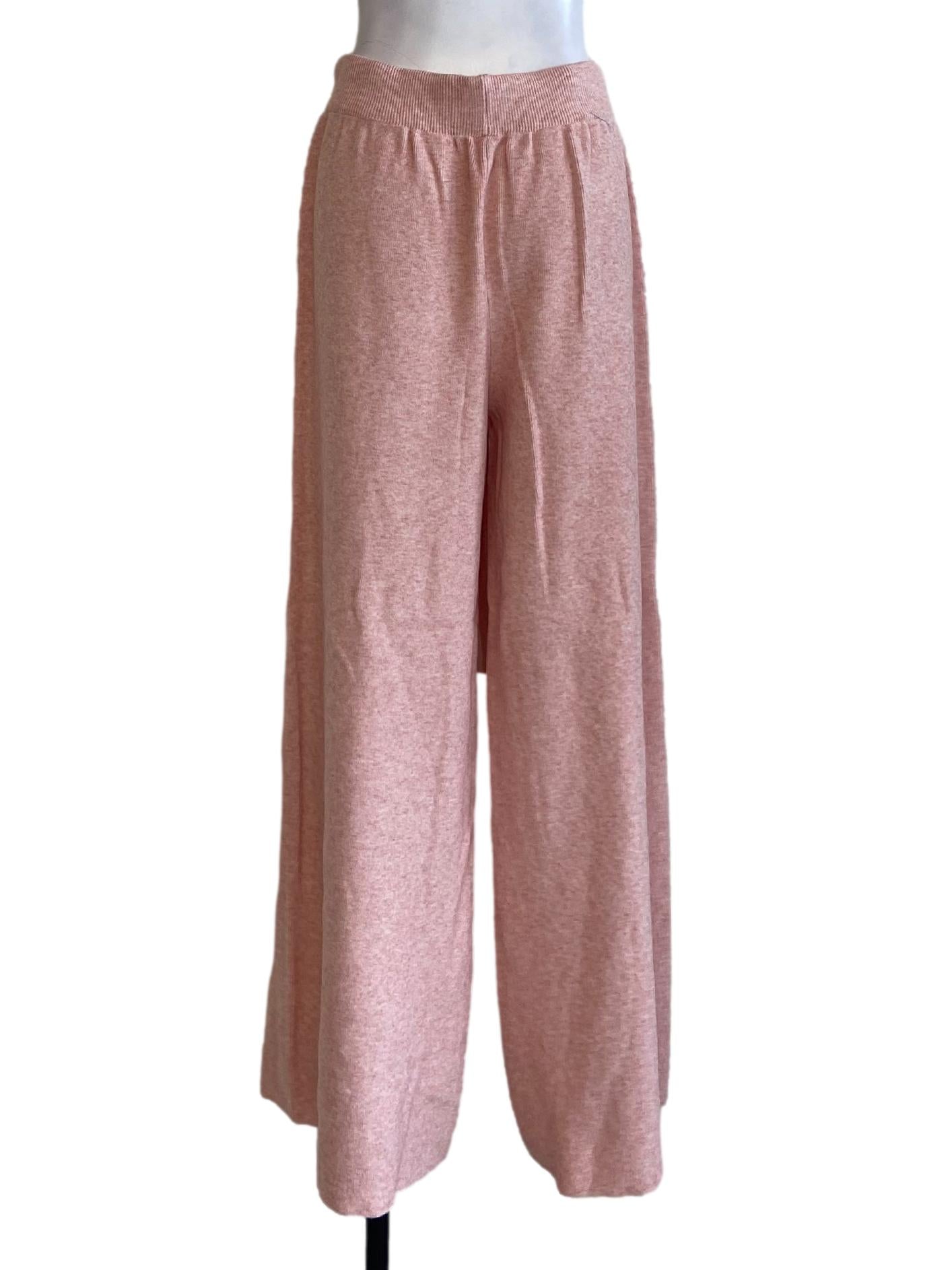 Pink Patterned Palazzo Pants