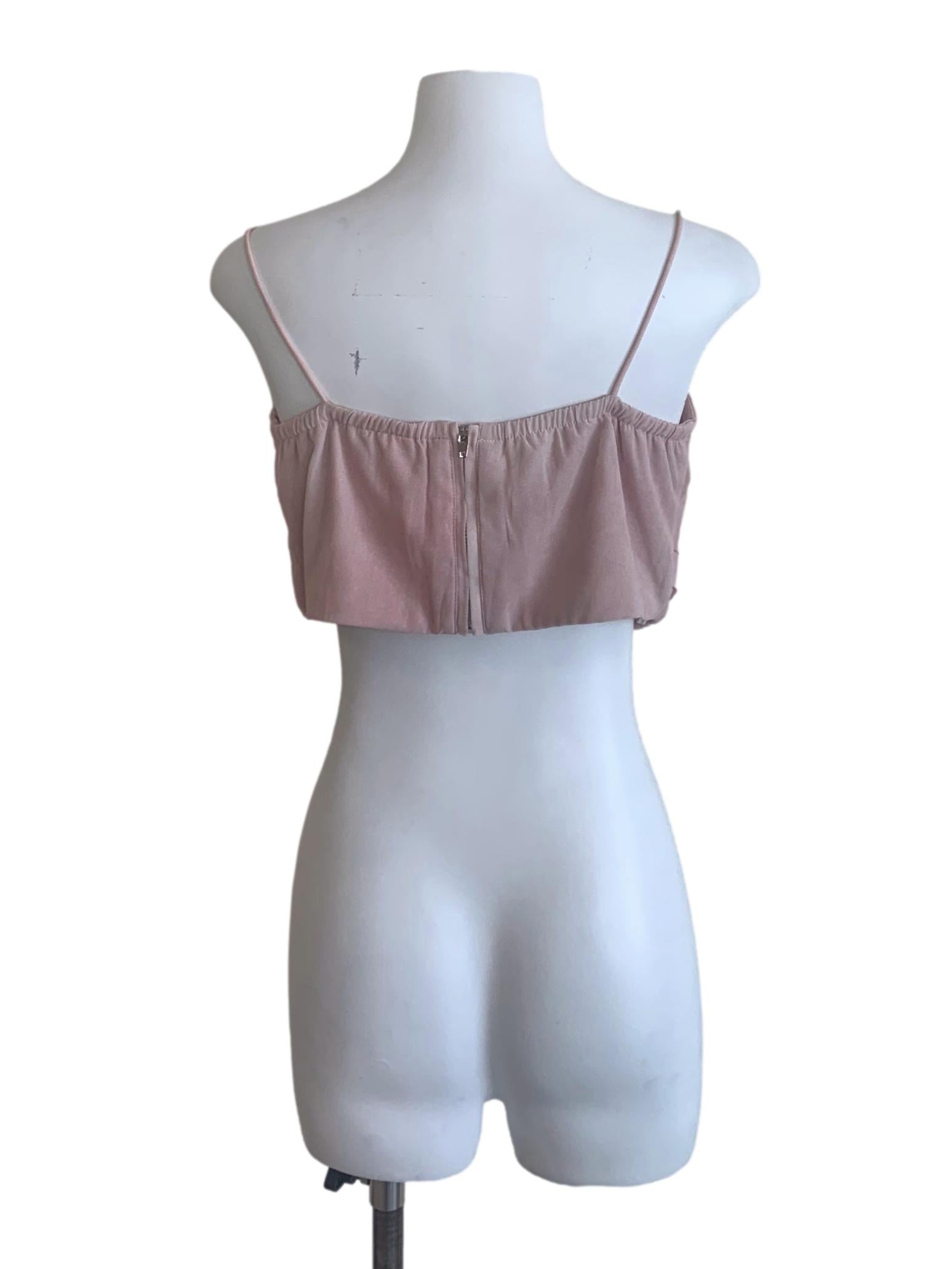 Rose Pink Spaghetti Strap Top