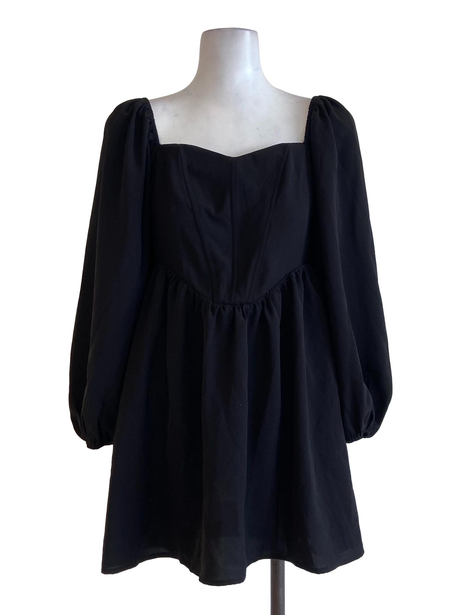 Black Juliet Corset Tent Dress