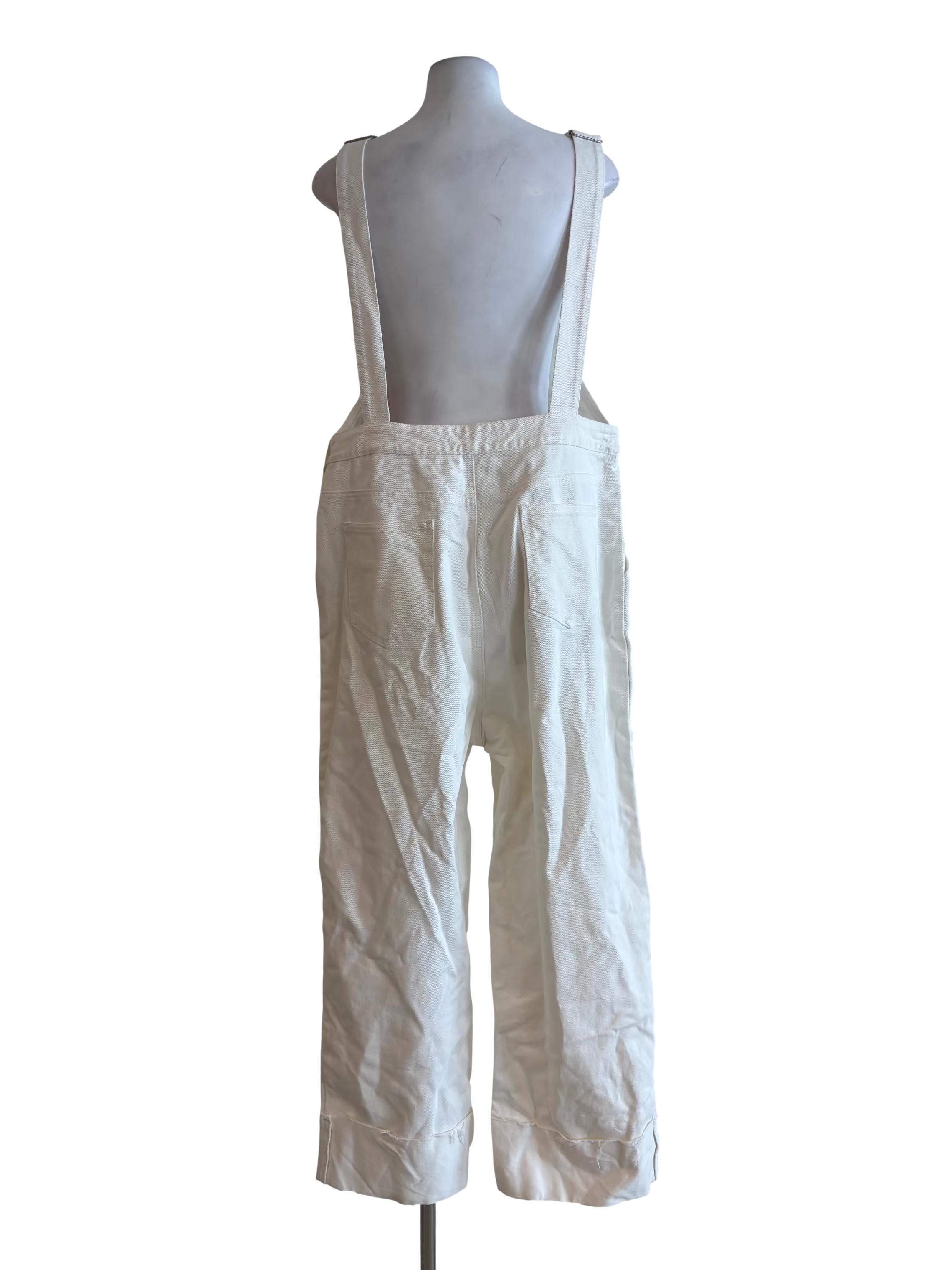 Powder White Overalls
