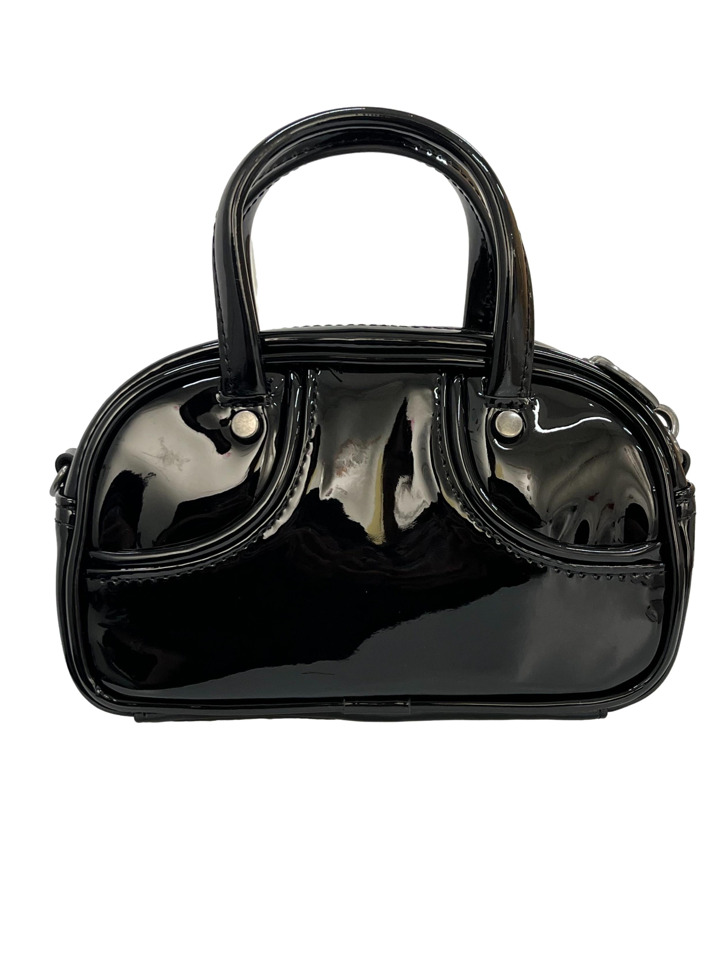 Black Glossy Mini Bag