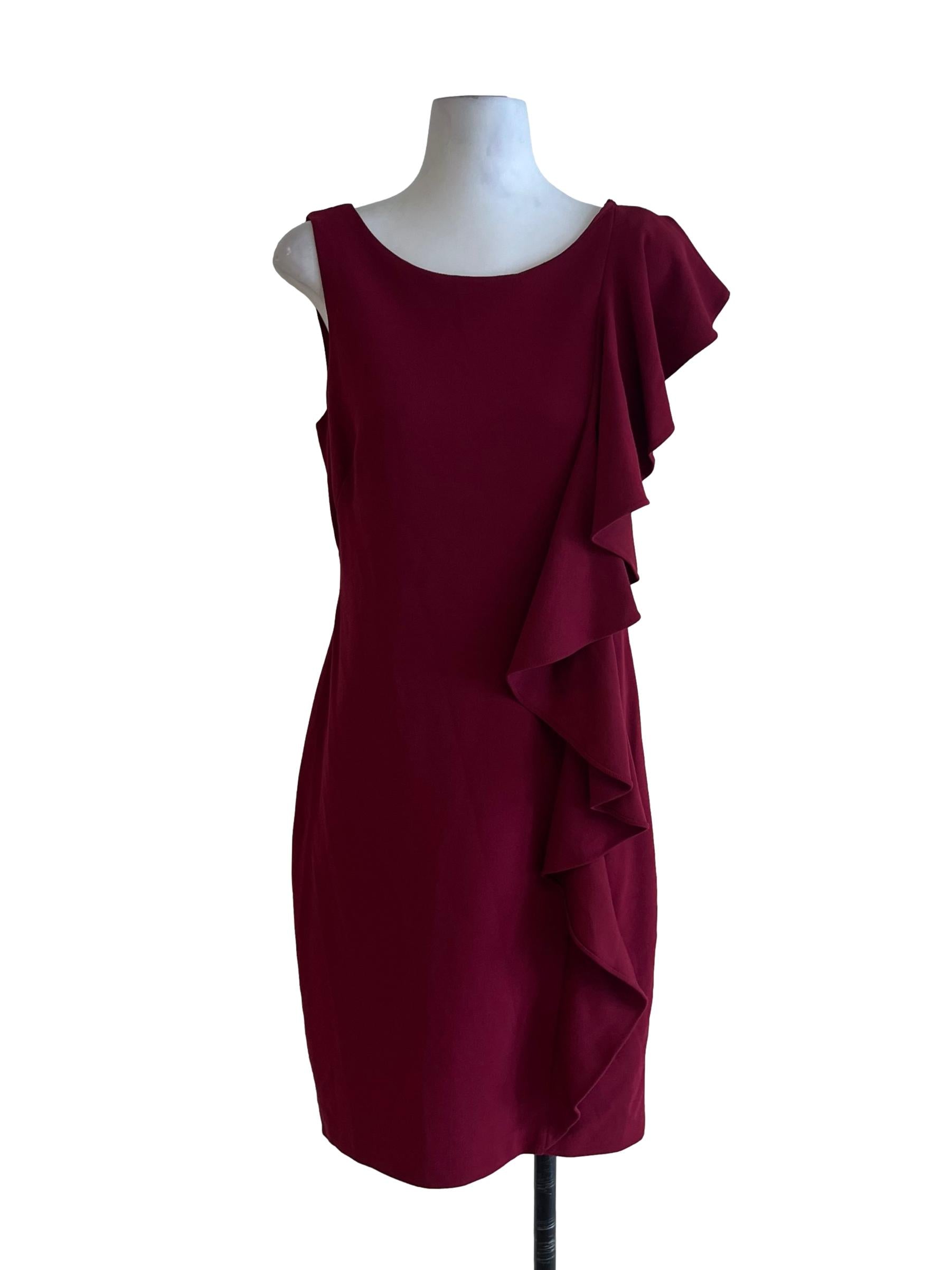 Jam Purple Jewel Neckline Sheath Dress
