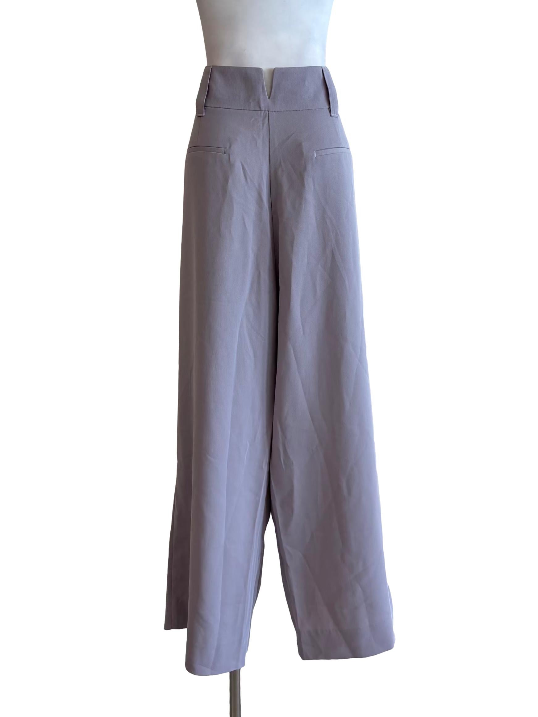 Lavender Wide Long Pants