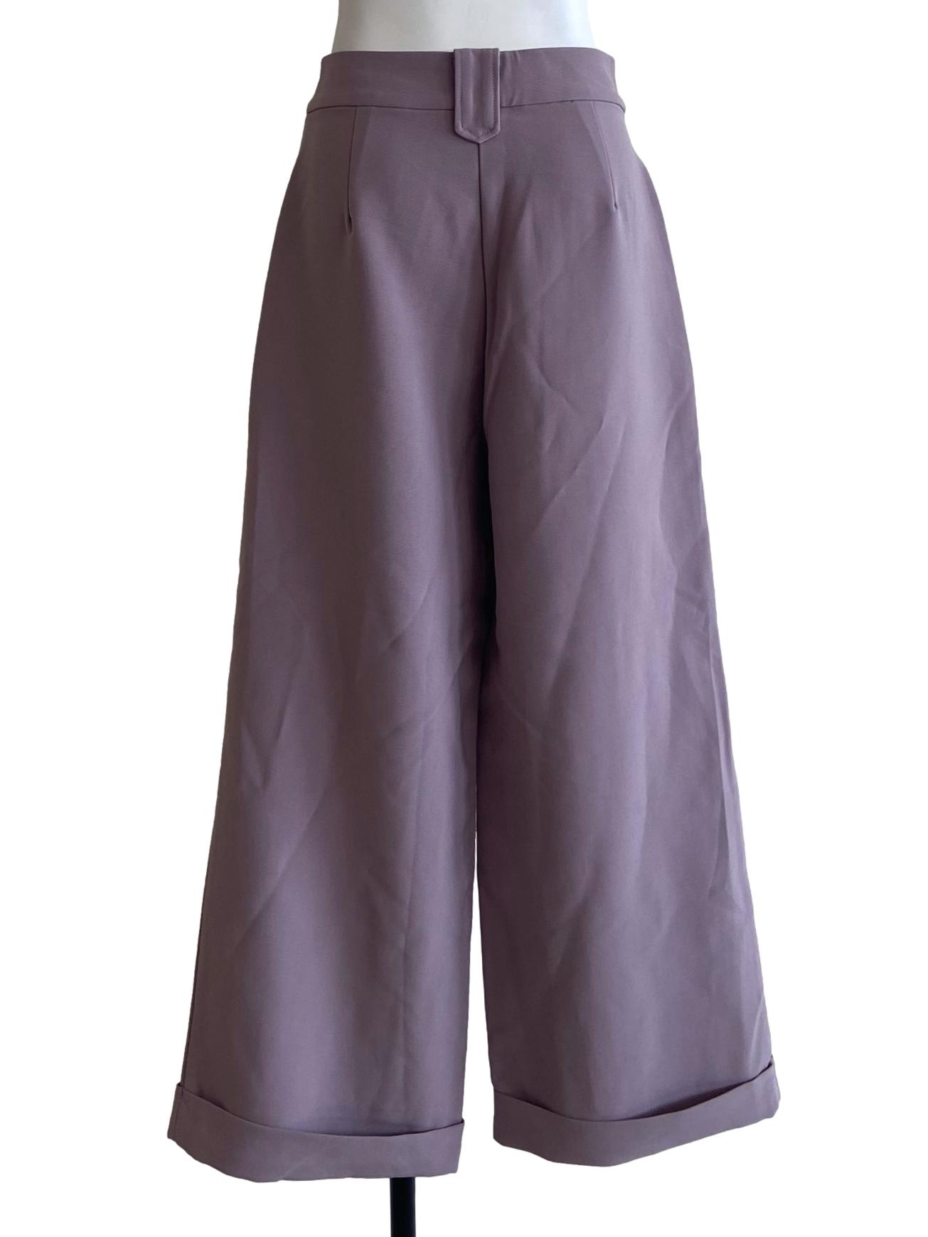 Heather Purple Baggy Formal Pants