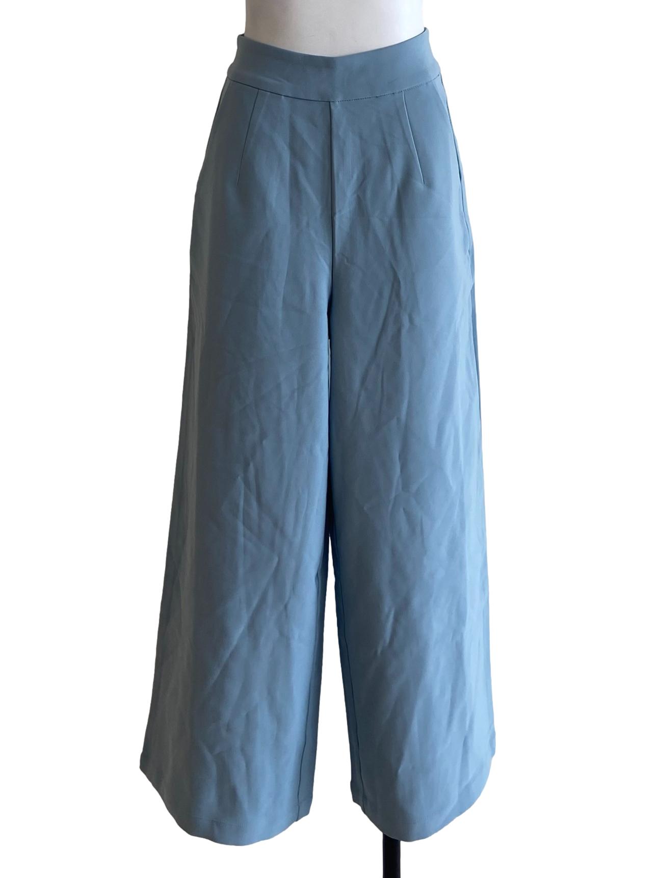 Sky Blue Highwaist Formal Pants