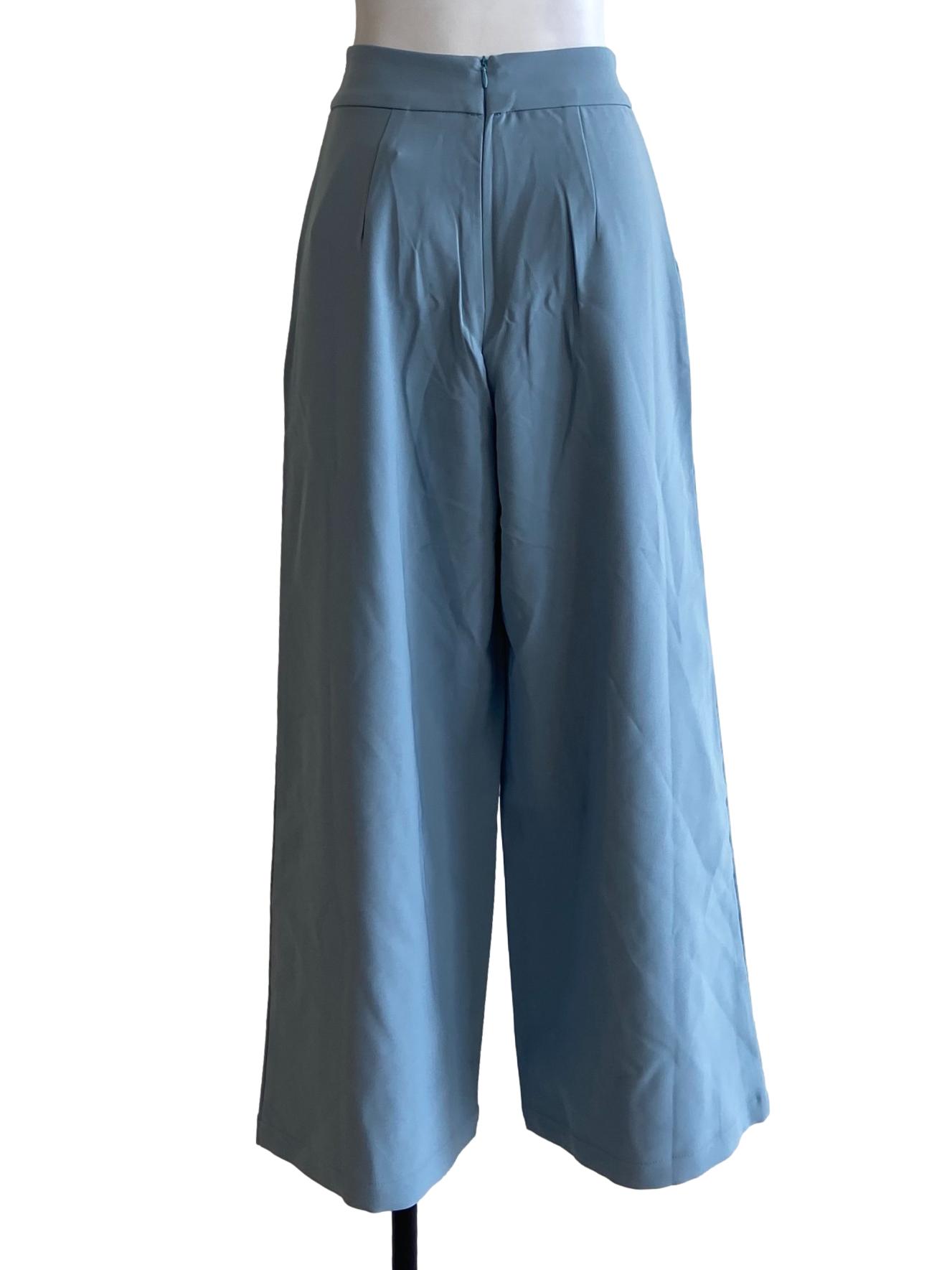 Sky Blue Highwaist Formal Pants