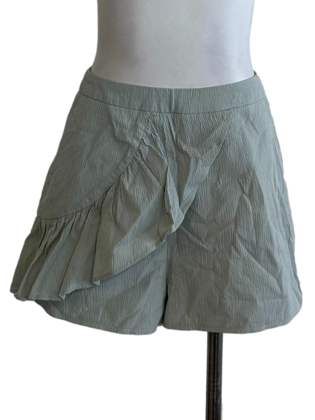 Sage Green Plain Shorts LB