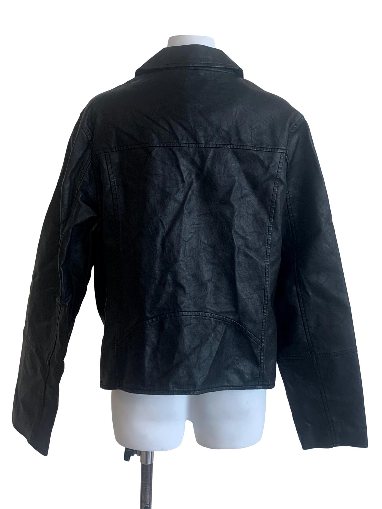 Black Biker Leather Jacket