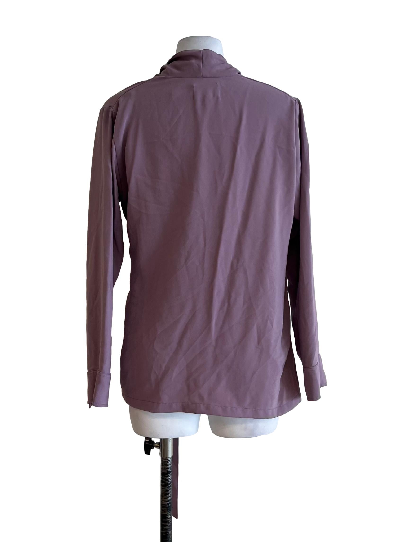 Heather Purple V-Neckline Blouse