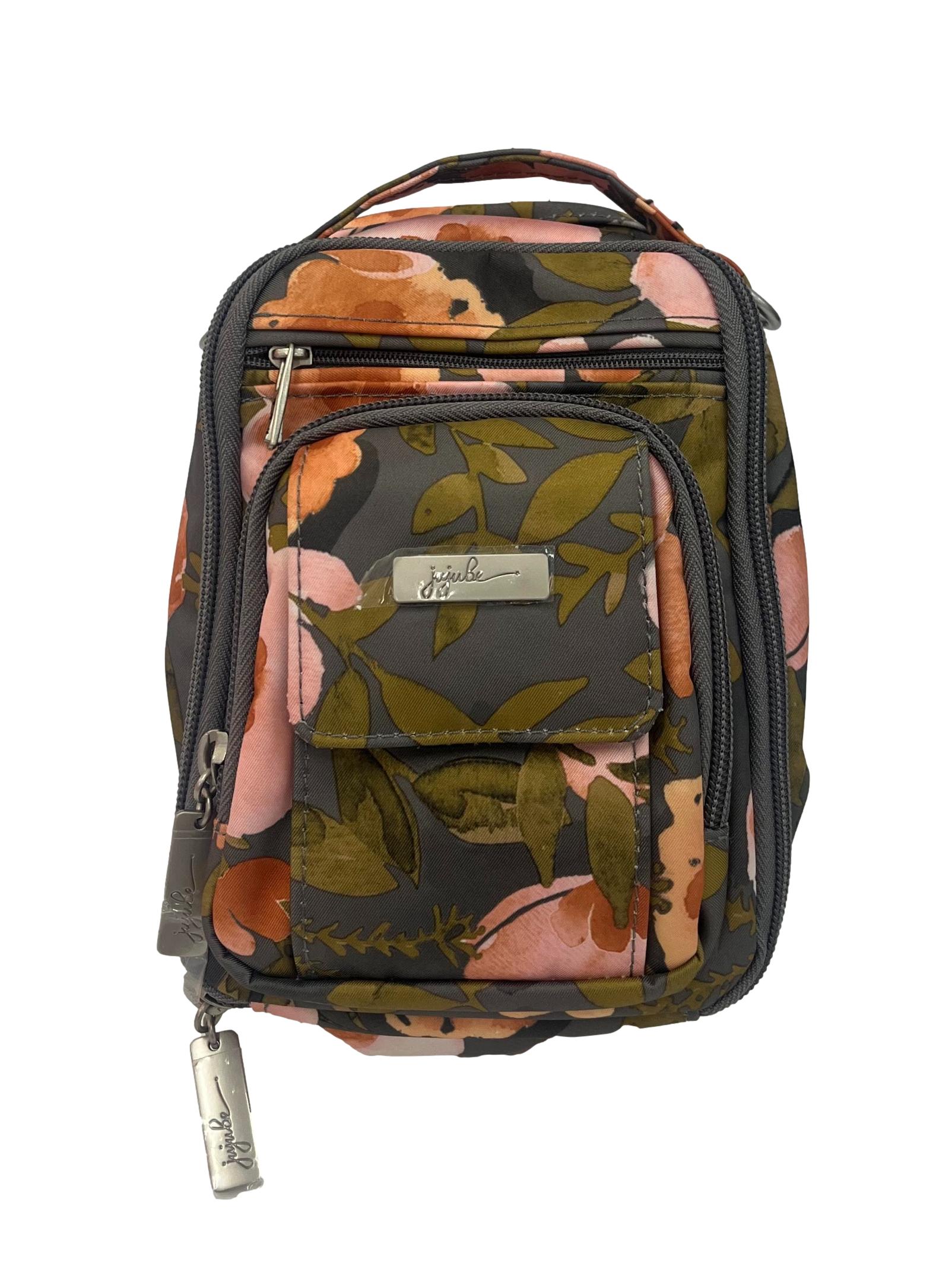 Grey Floral  Be Right Back Mini Crossbody Bag