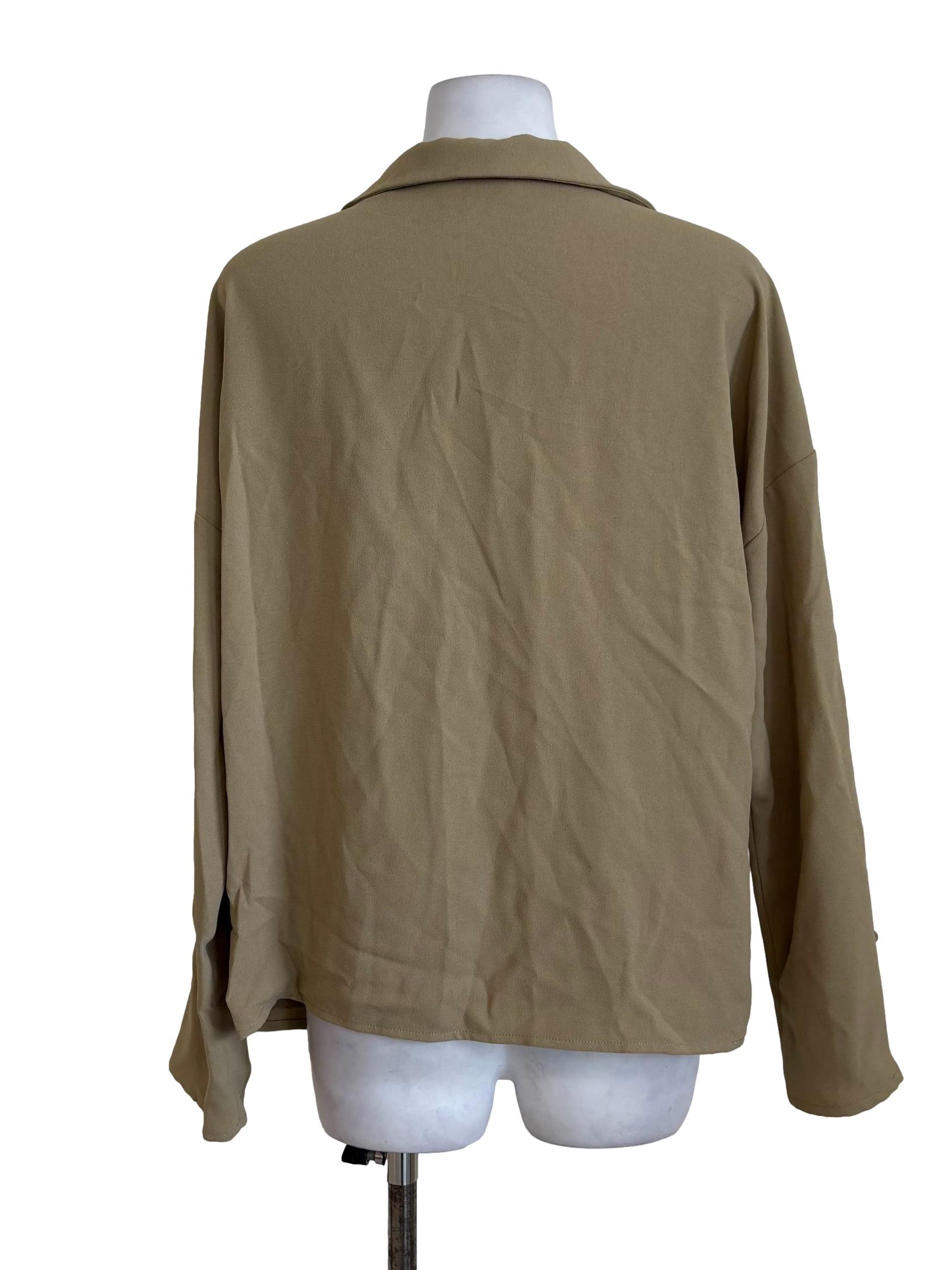 Olive Green Batwing Top