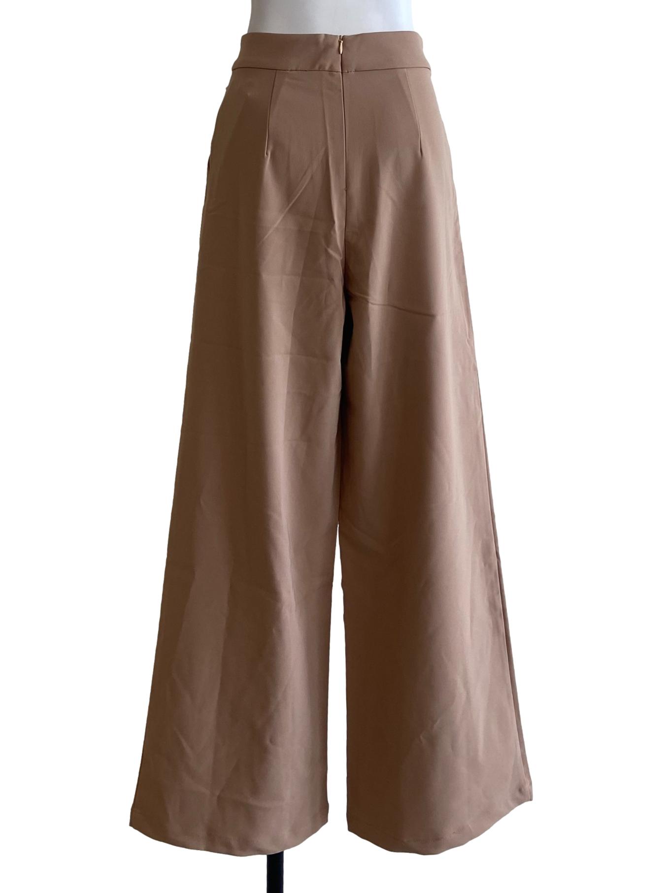 Brown Highwaist Formal Pants