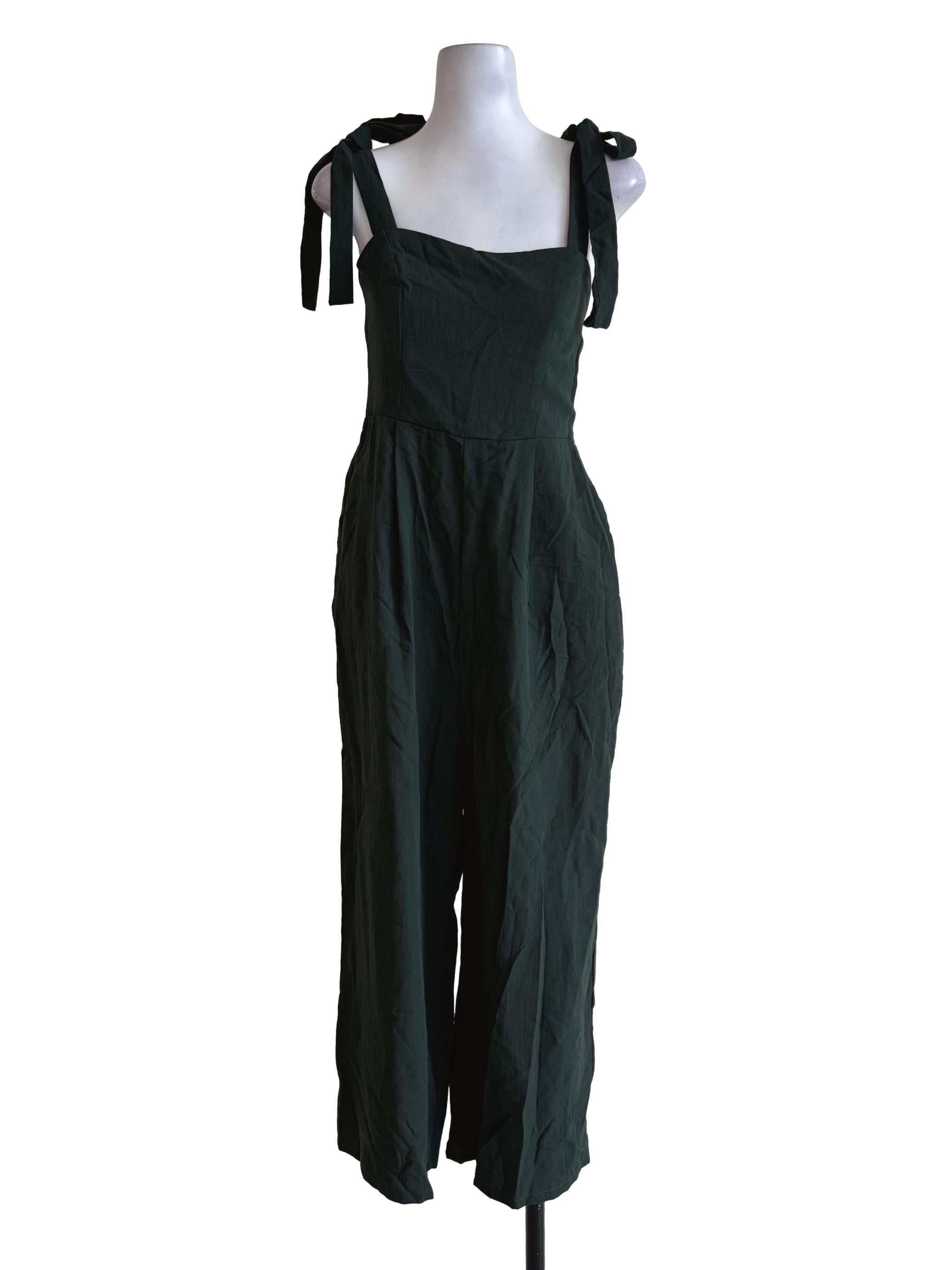 Emerald Green Sweetheart Neck Sleeveless Jumpsuit