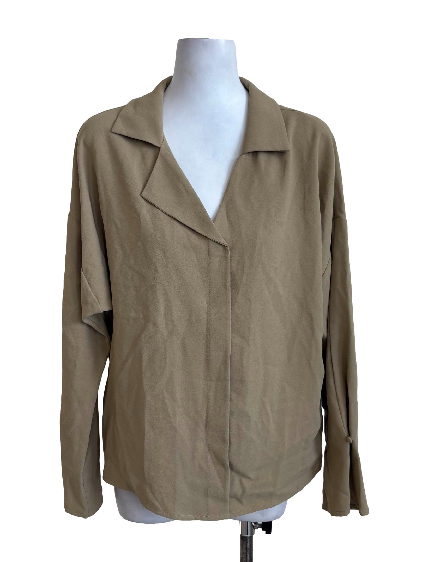 Olive Green Batwing Top