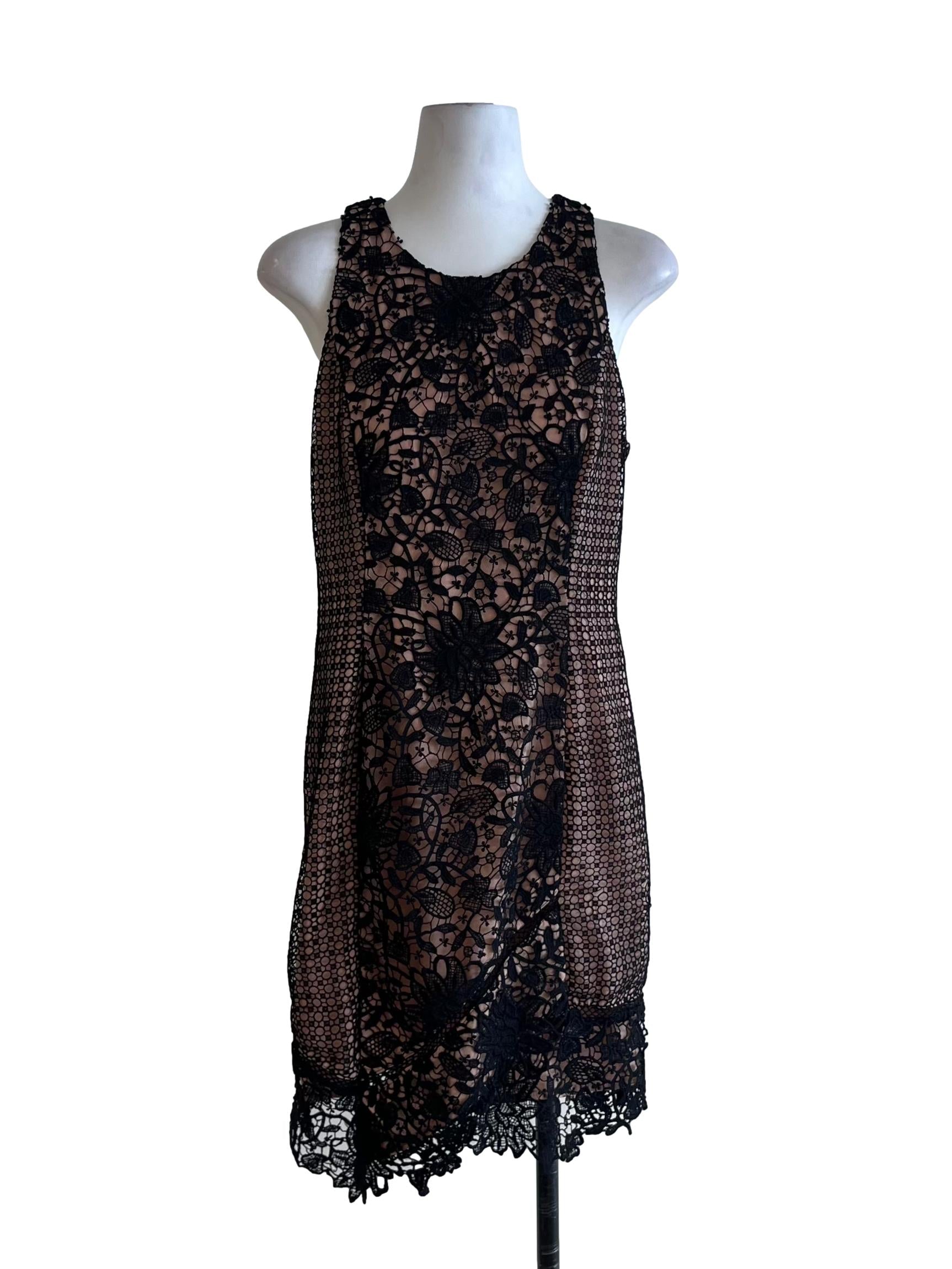 Black Lace Sheath Dress