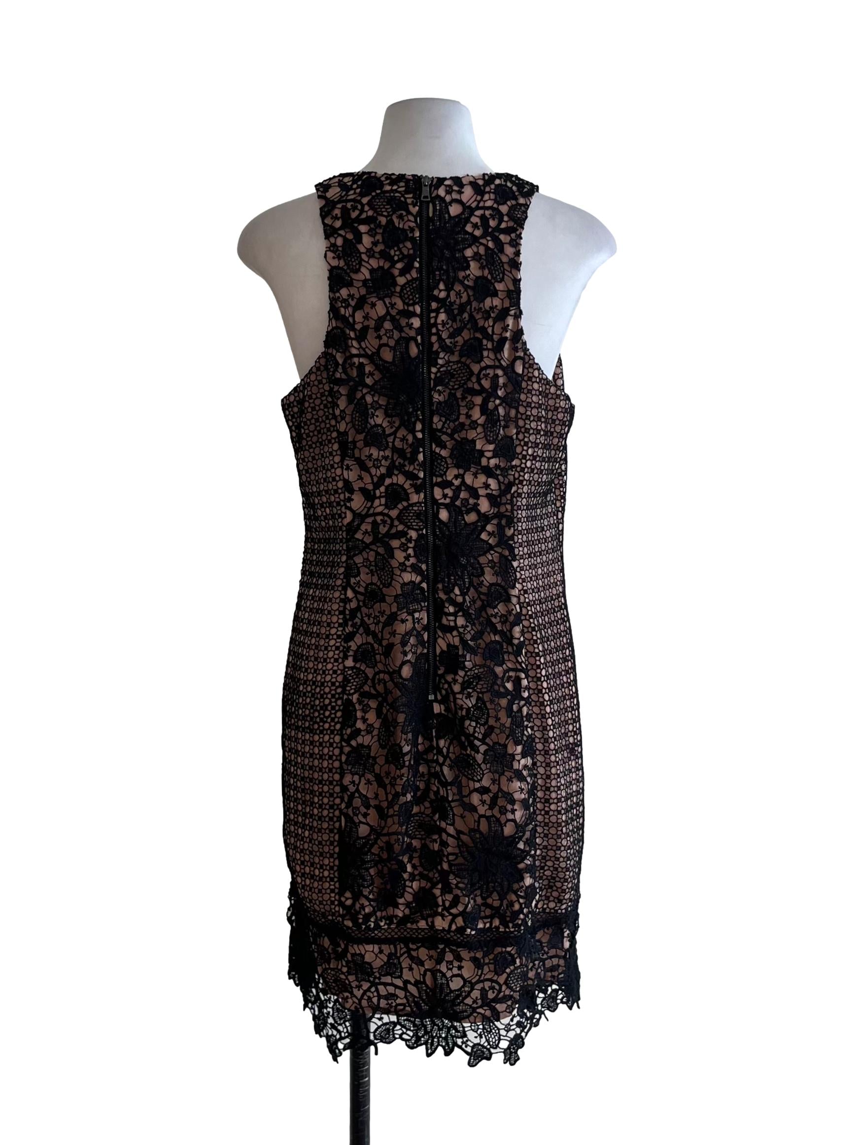 Black Lace Sheath Dress