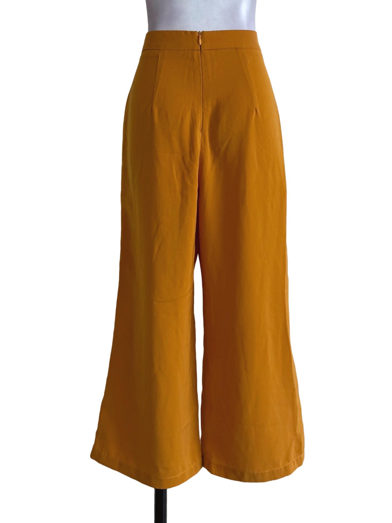 Bright Egg Yolk Yellow Wide Leg Pants TCL