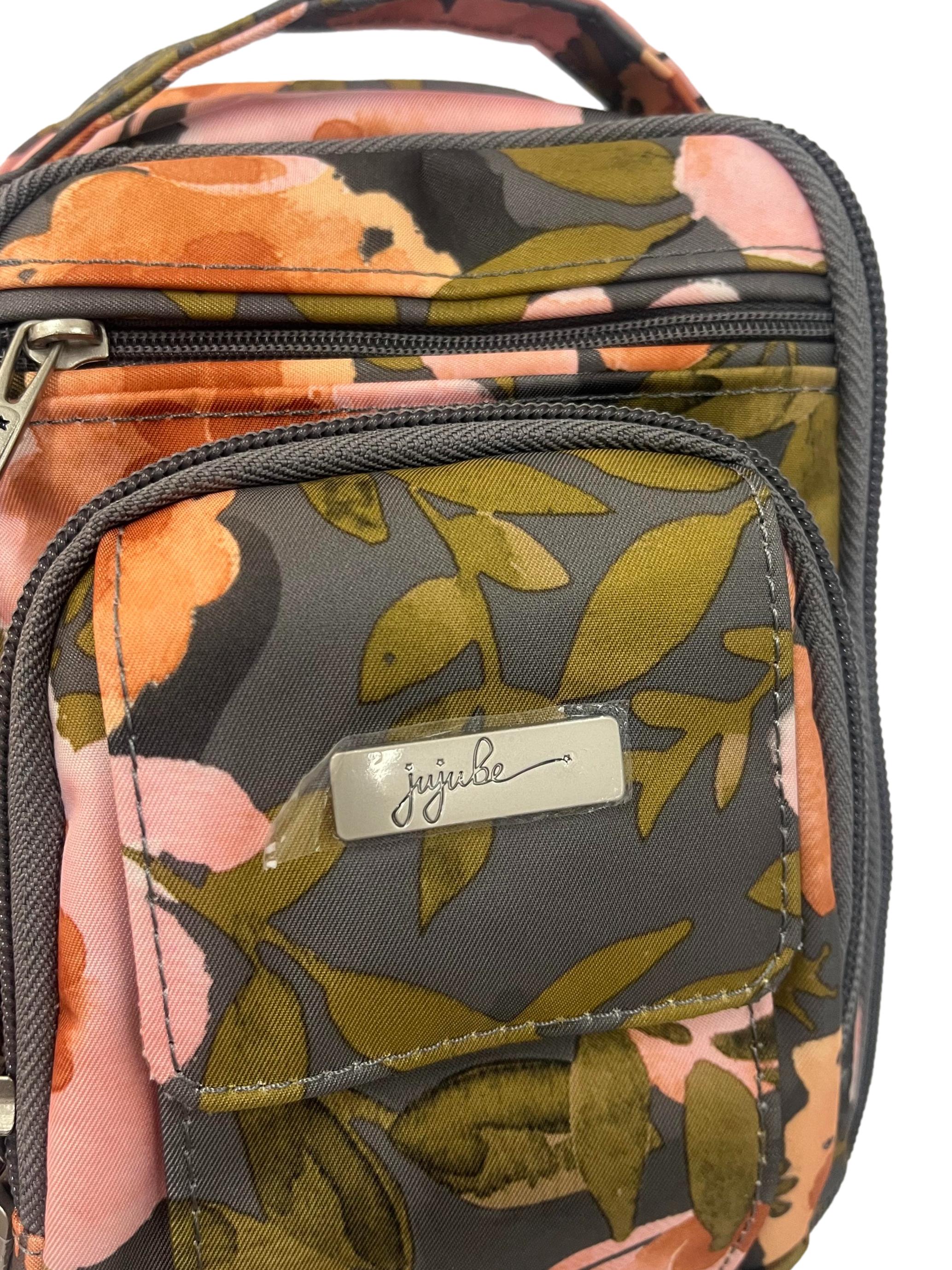 Grey Floral  Be Right Back Mini Crossbody Bag