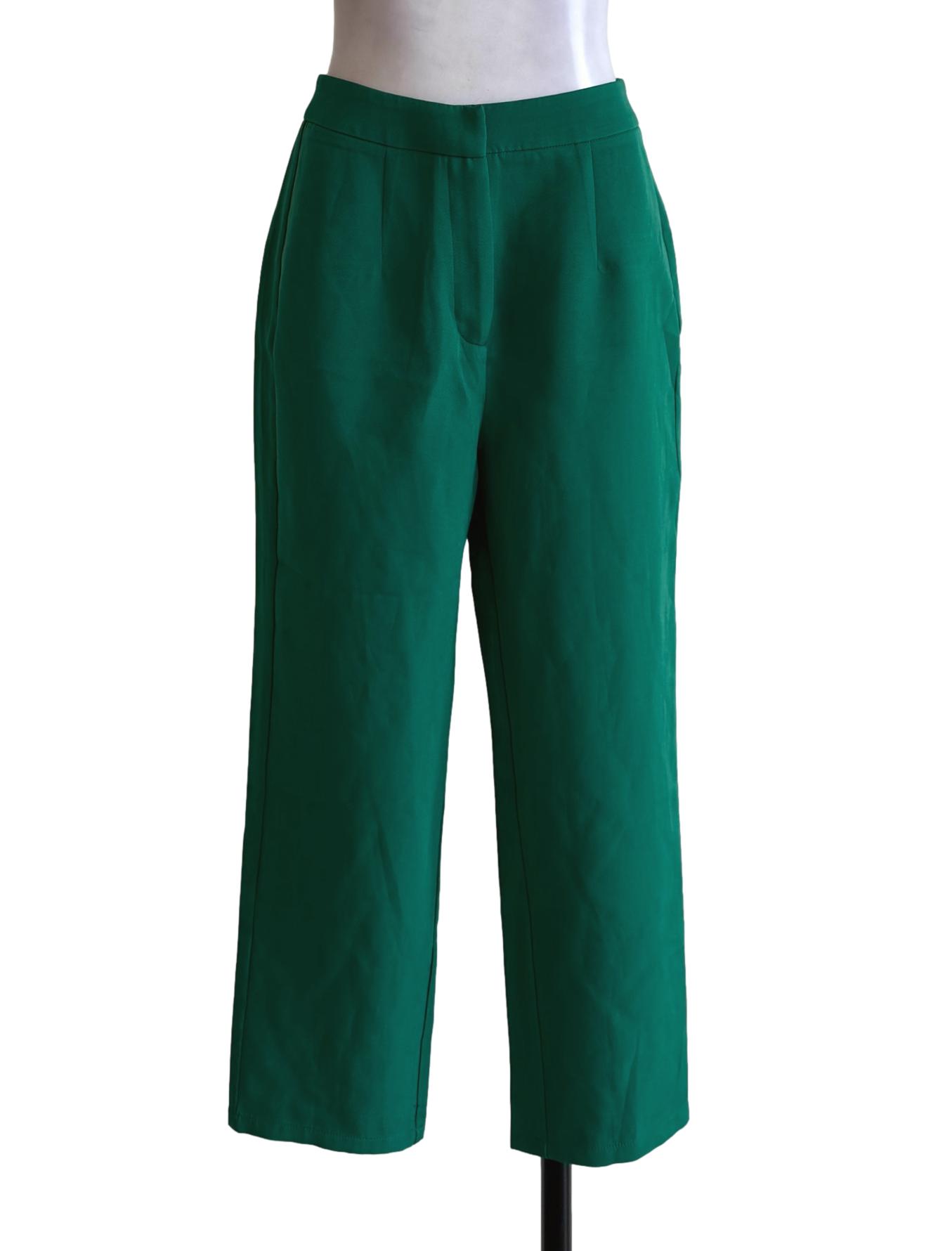 Bottle Green Carrot Cut Pants LB