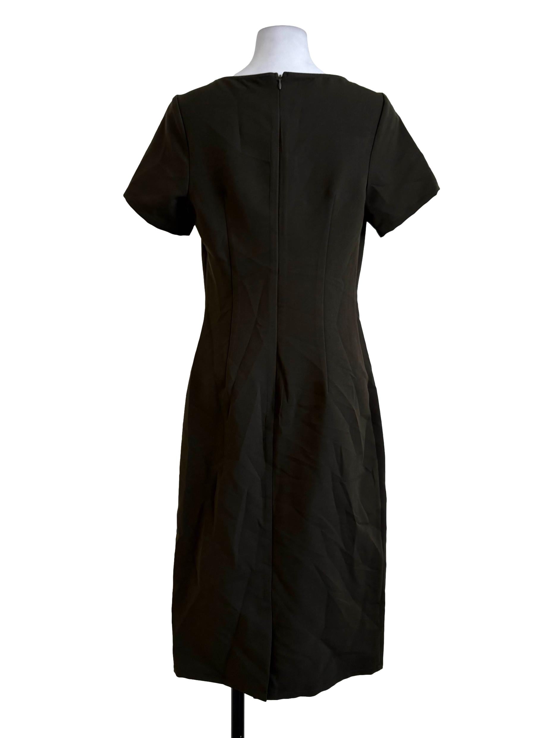 Seaweed Green Sheath Dress