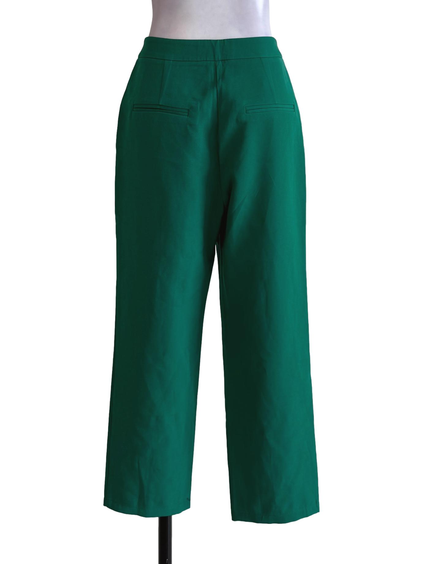 Bottle Green Carrot Cut Pants LB
