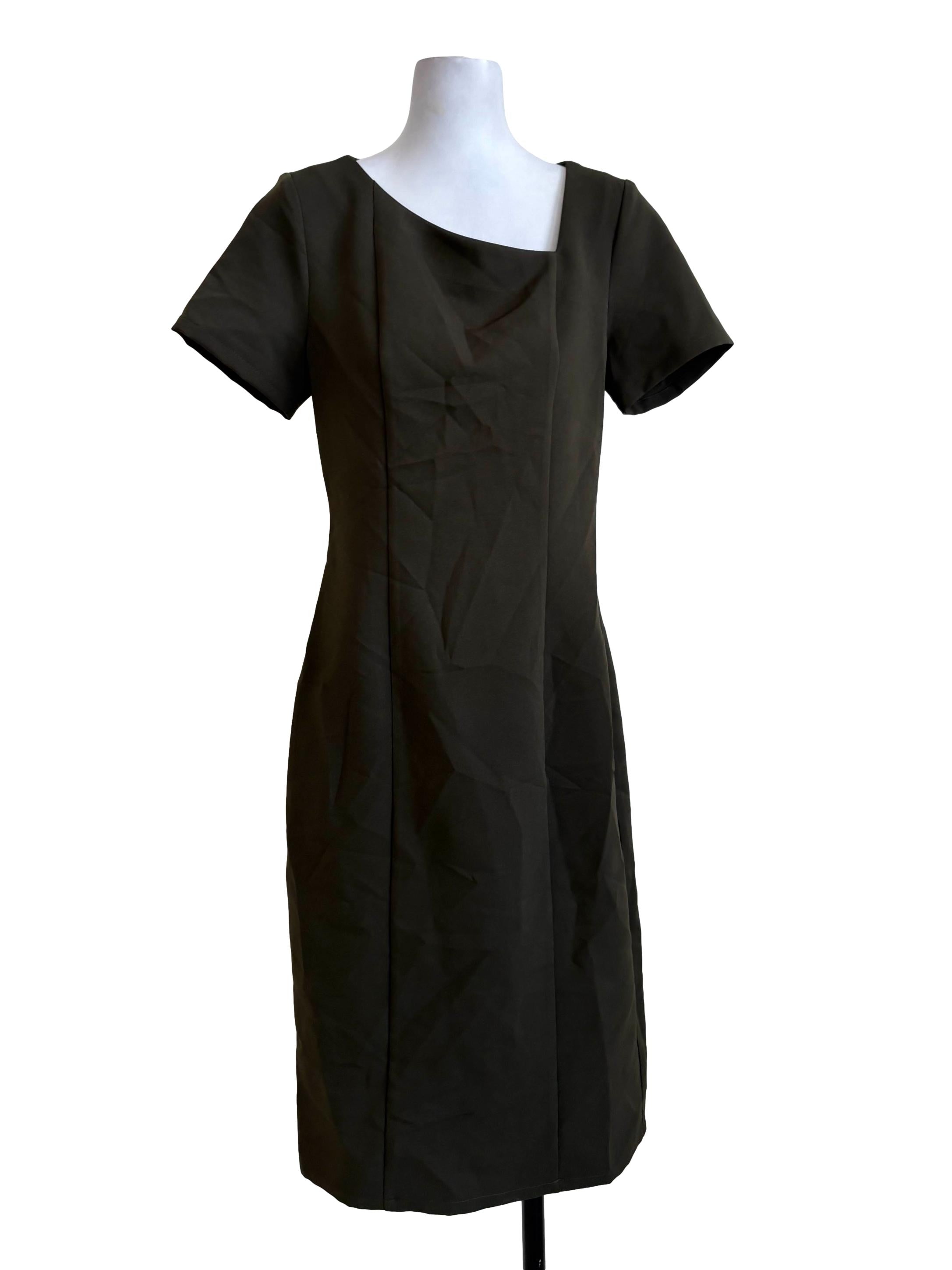 Seaweed Green Sheath Dress