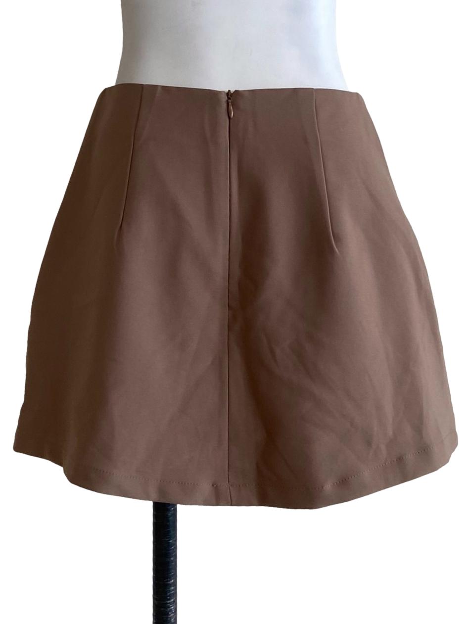 Brown Mini Skirt
