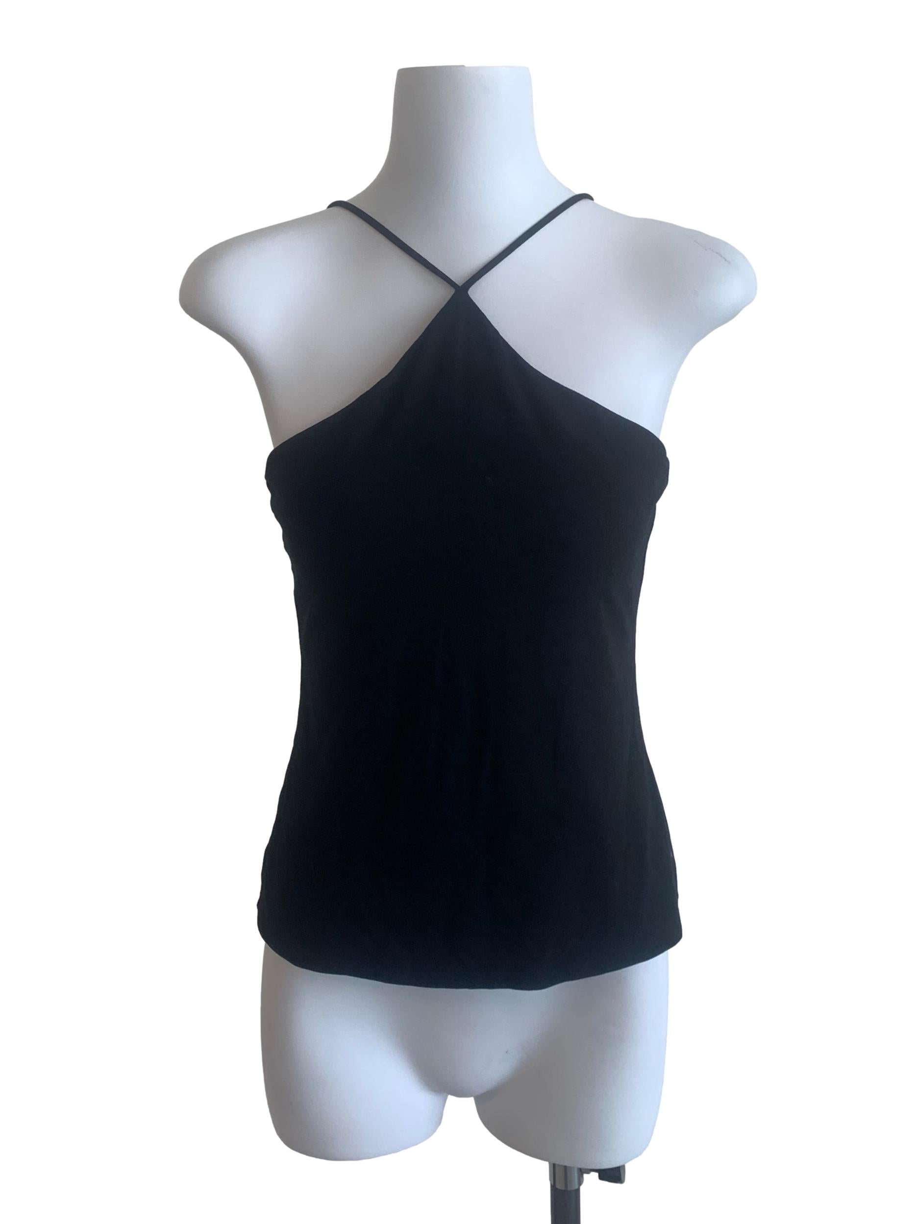 Raven Black Halter Neck Top